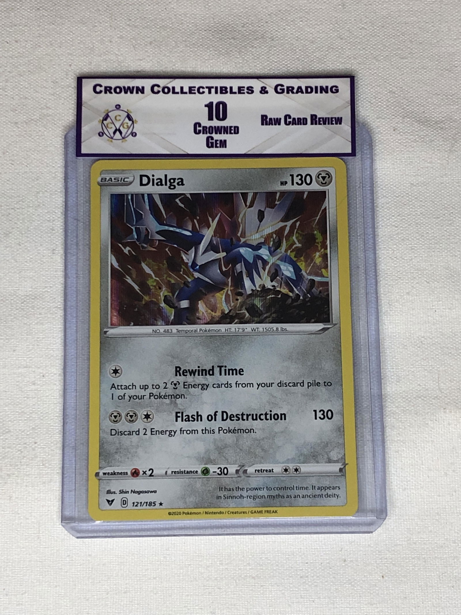 Dialga Holo Pokemon Card RCR 10 (1 of 1)