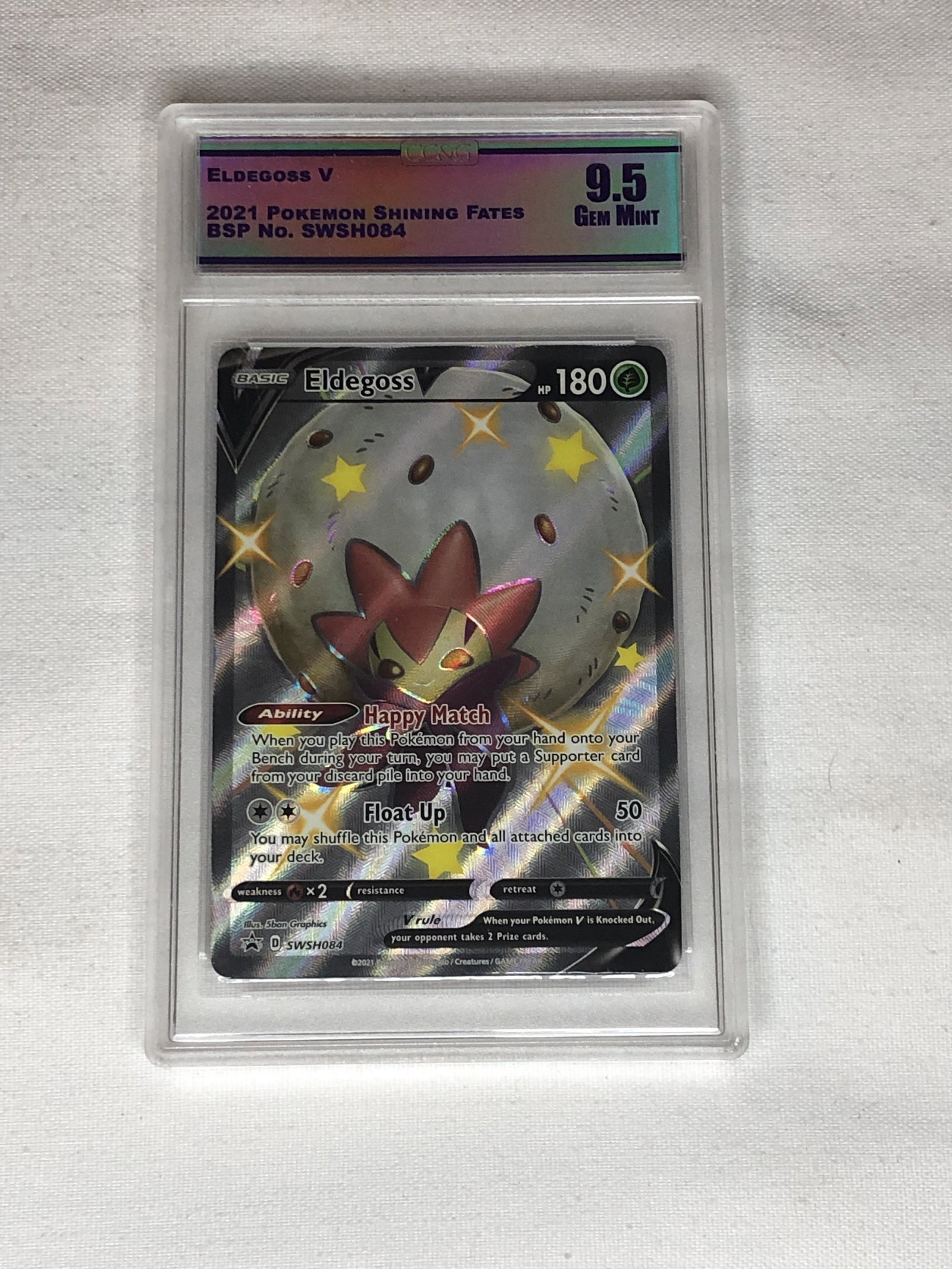 Eldegoss V Pokemon Card Graded CC&G 9.5 (1 of 1)