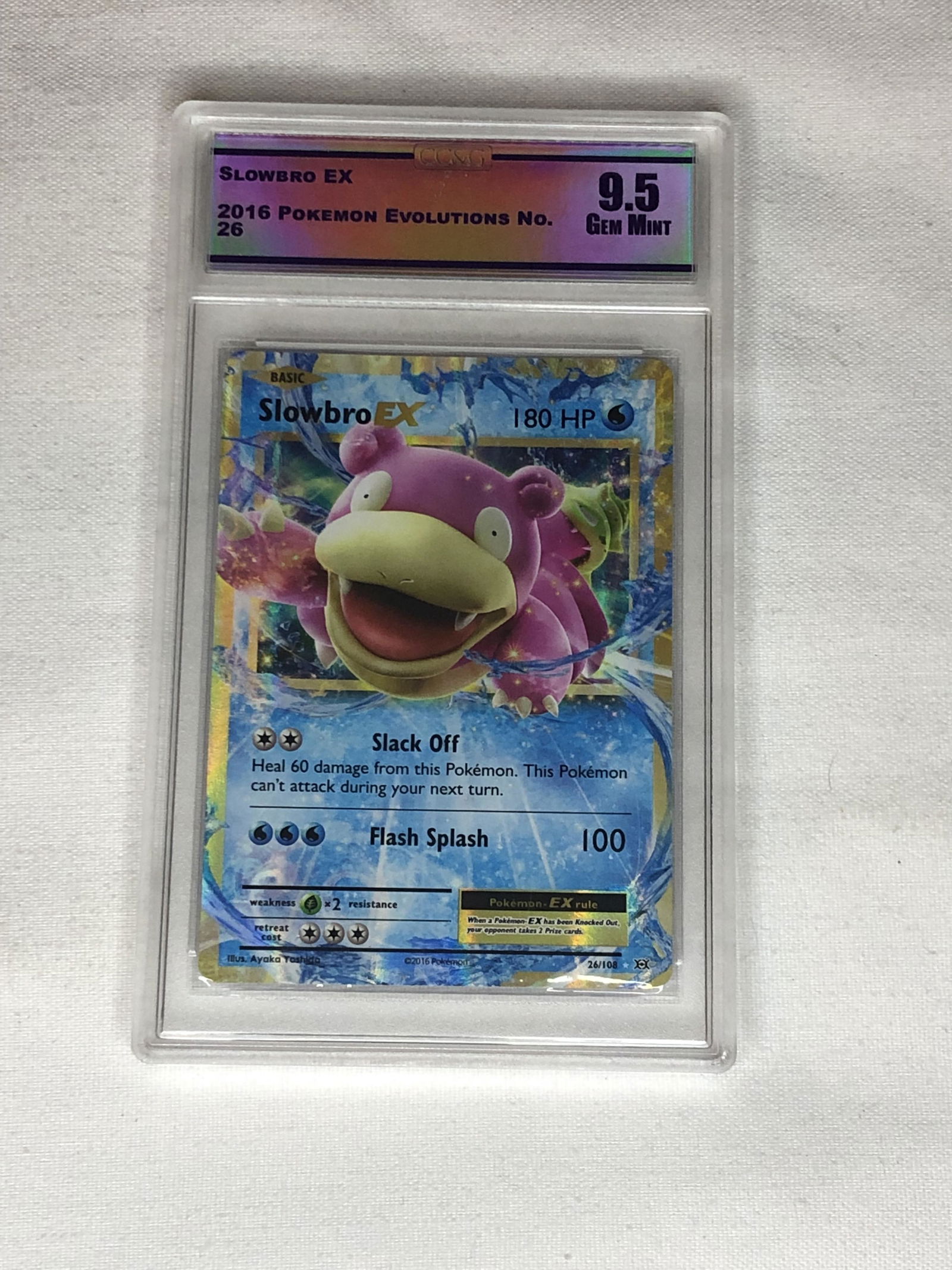 Slowbro EX Evolutions Graded CC&G 9.5 (1 of 1)