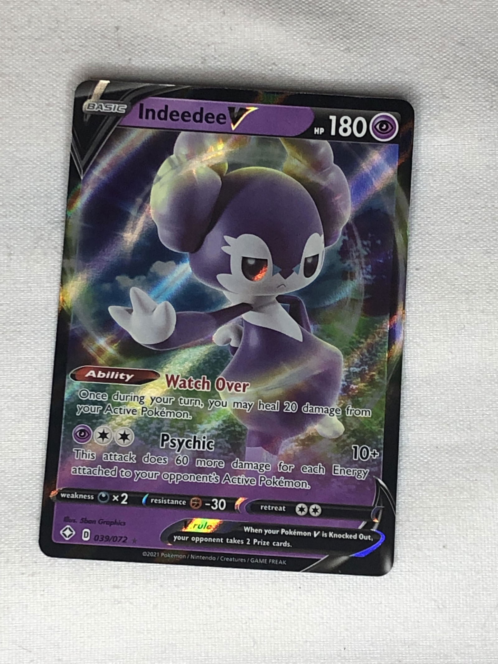 Indeedee V Pokemon Card (1 of 1)