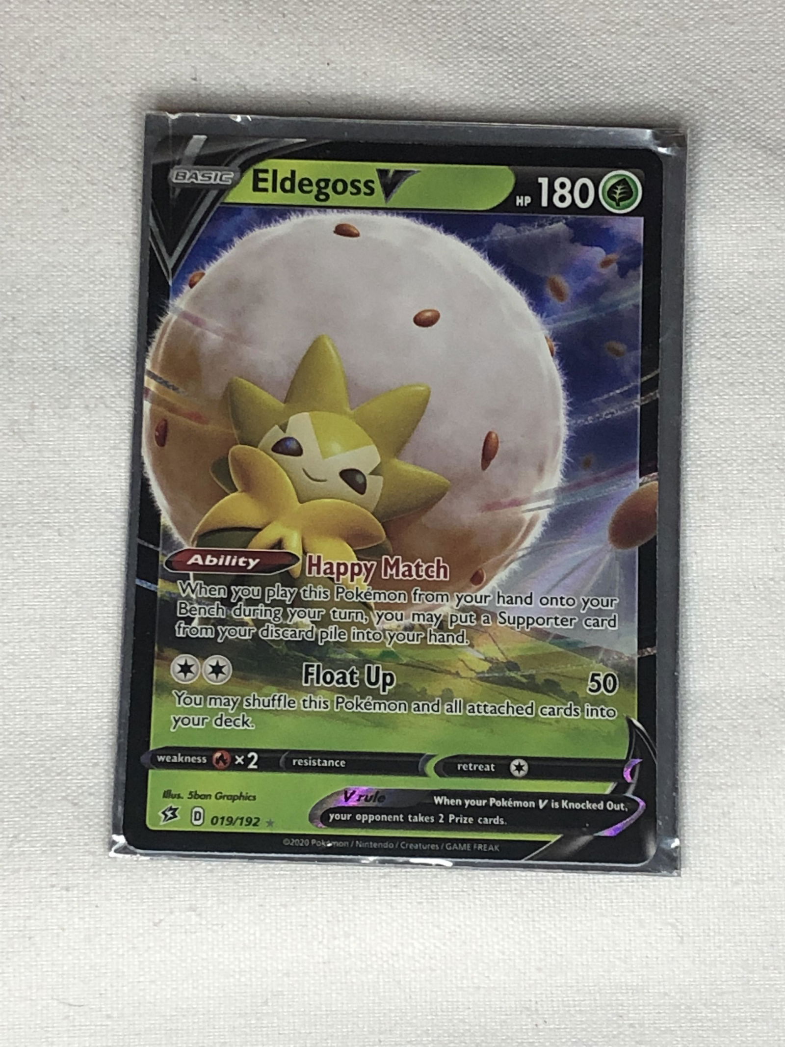 Eldegoss V Pokemon Card (1 of 1)