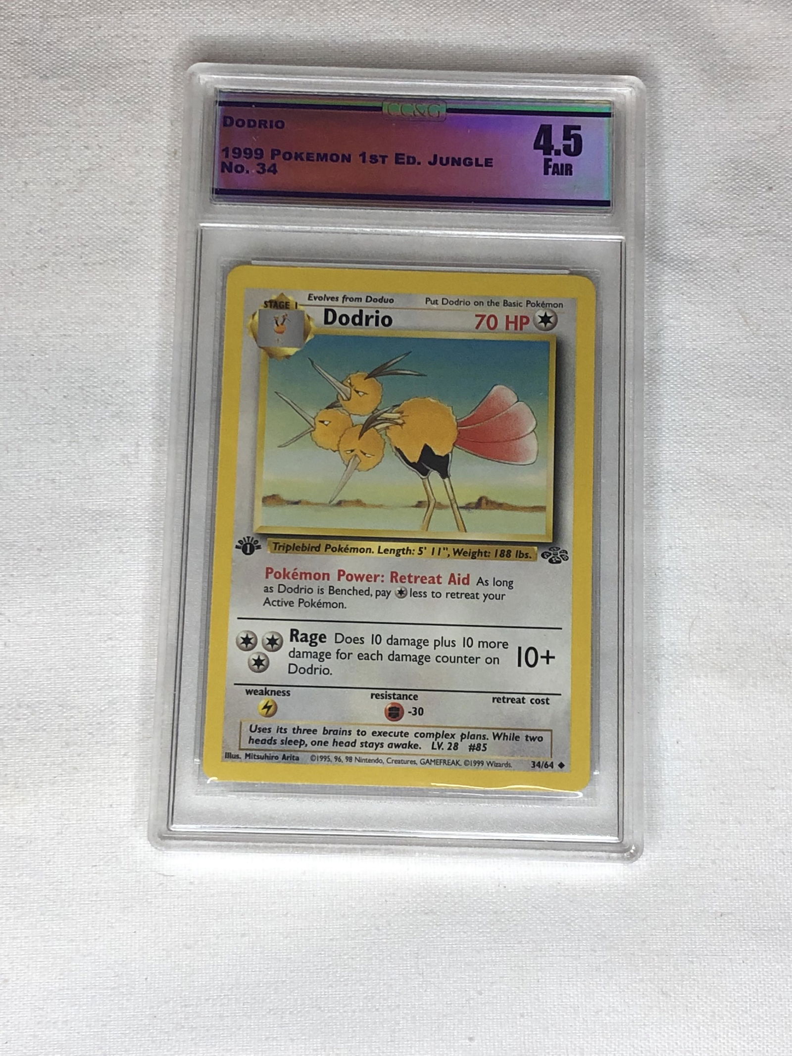 1st Ed Jungle Dodrio Graded CC&G 4.5 (1 of 1)