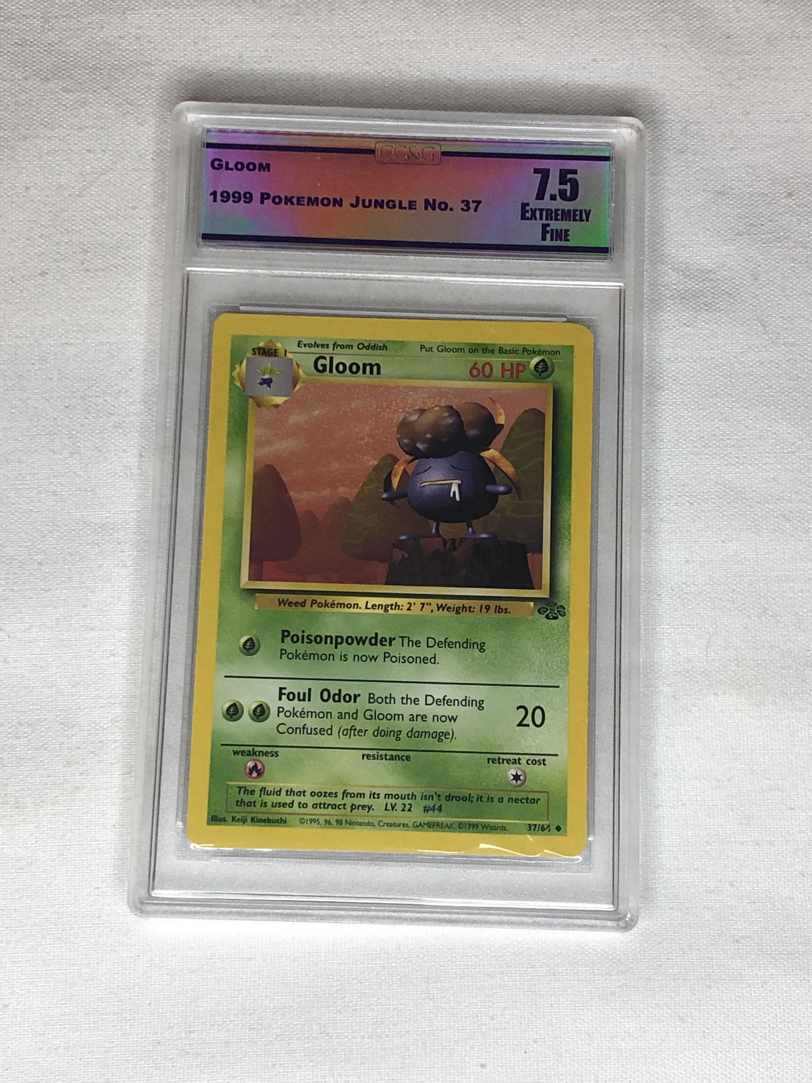 Jungle Gloom Pokemon Card Graded CC&G 7.5 (1 of 1)