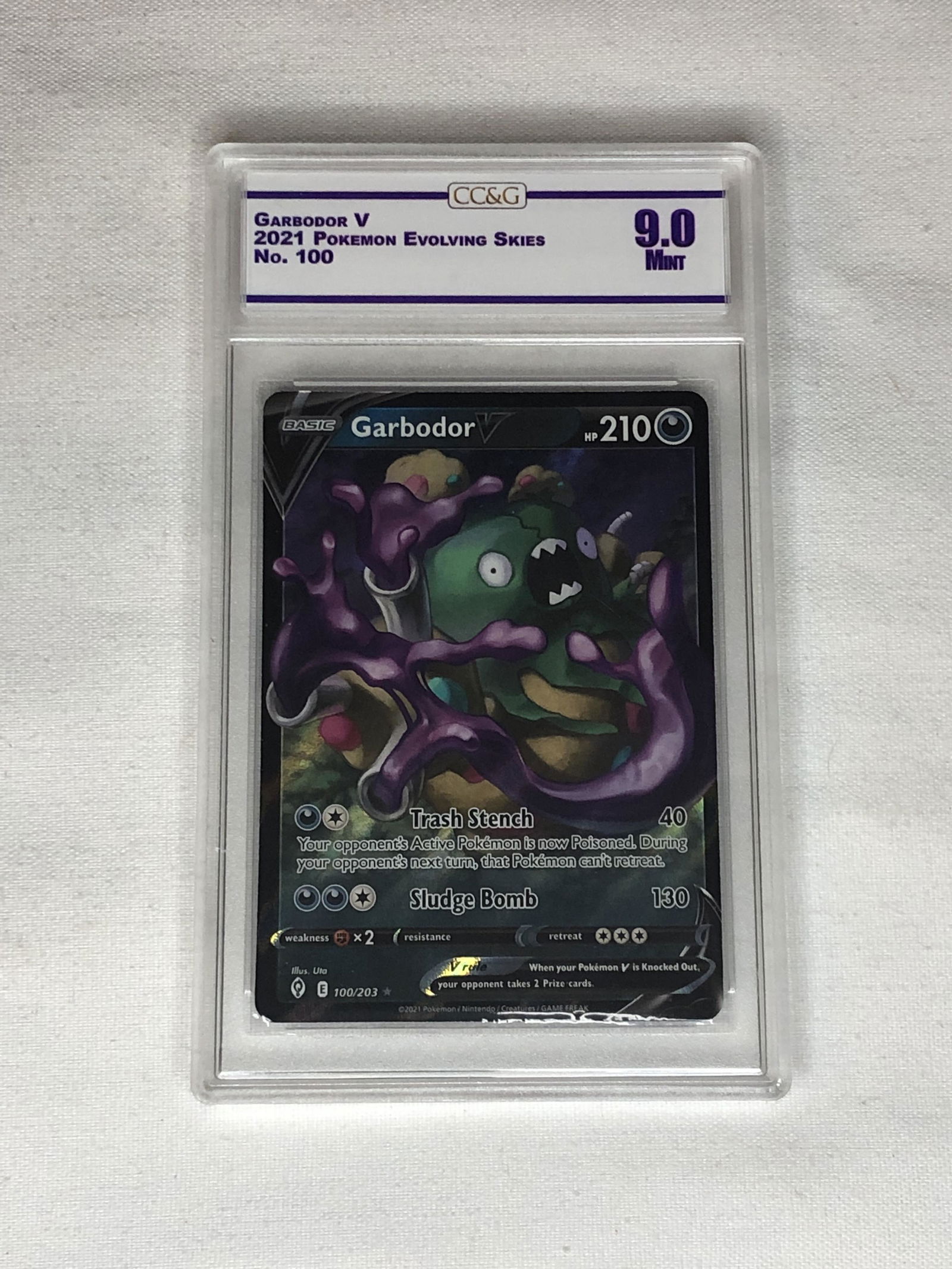 Garbodor V Pokemon Card Graded CC&G 9 (1 of 1)