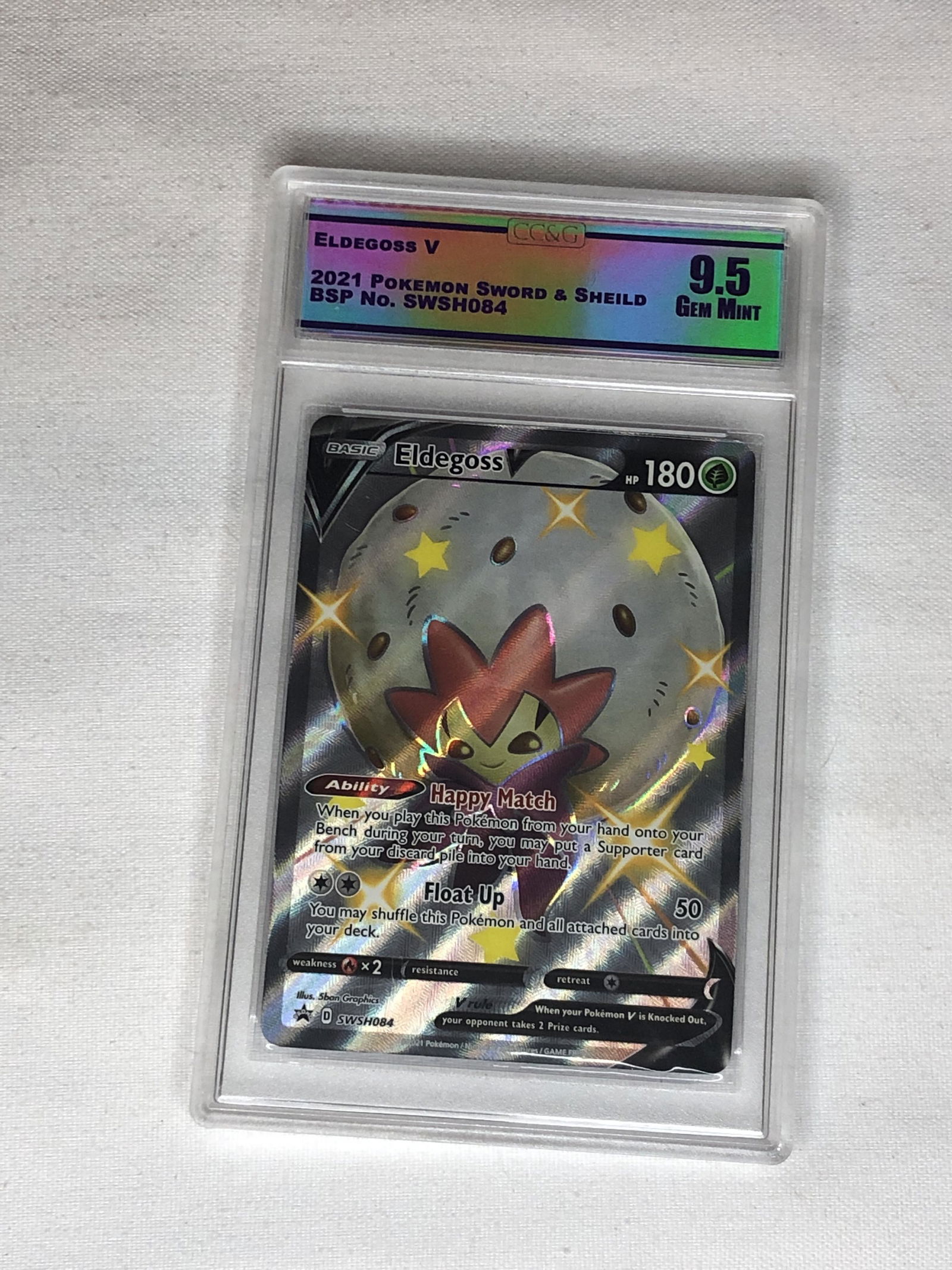 Eldegoss V Pokemon Card Graded CC&G 9.5 (1 of 1)