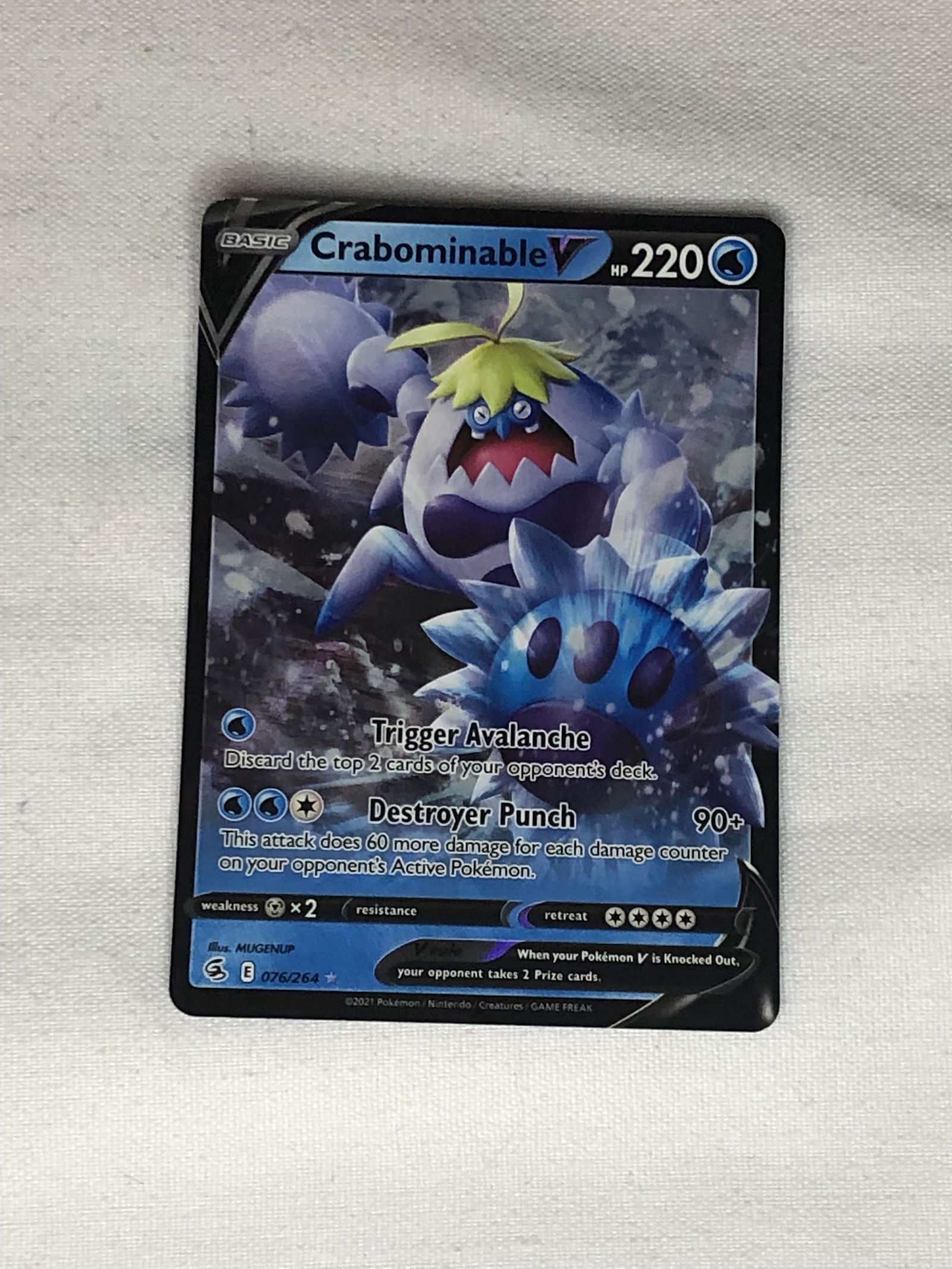 Crabominable V Pokemon Card (1 of 1)