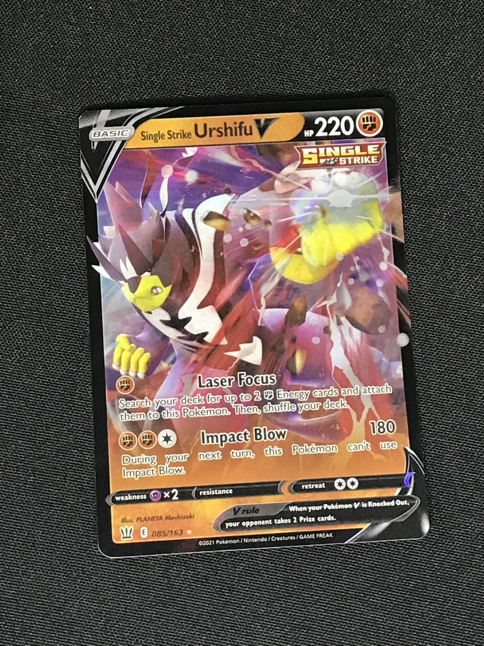 Single Strike Urshifu V Pokemon single (1 of 1)