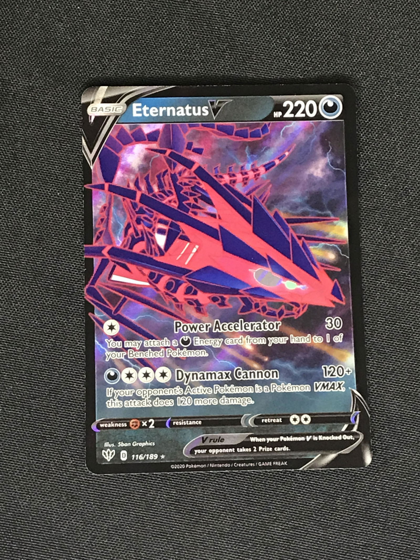 Eternatus V Pokemon single (1 of 1)