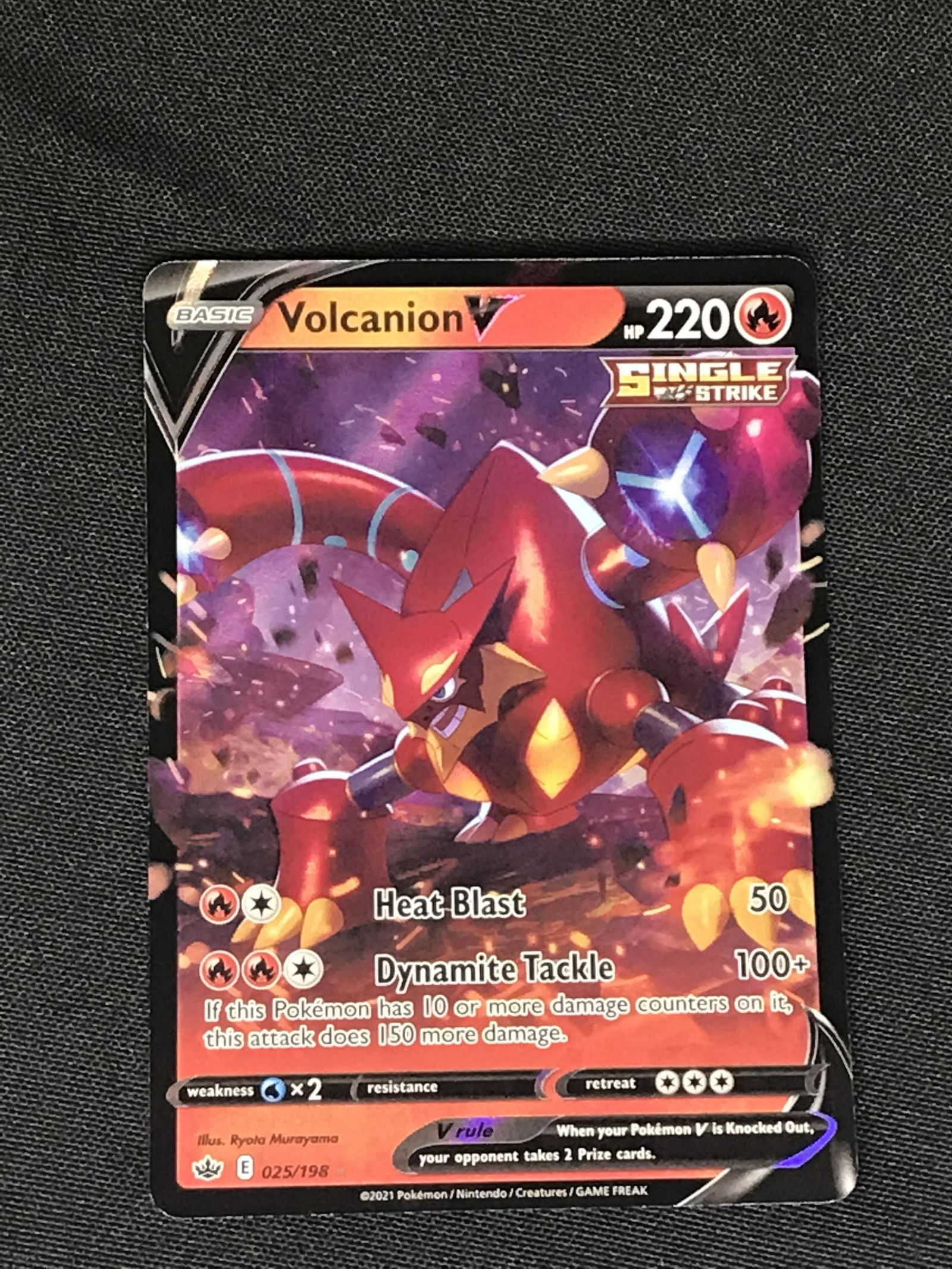 Volcanion V Pokemon single (1 of 1)