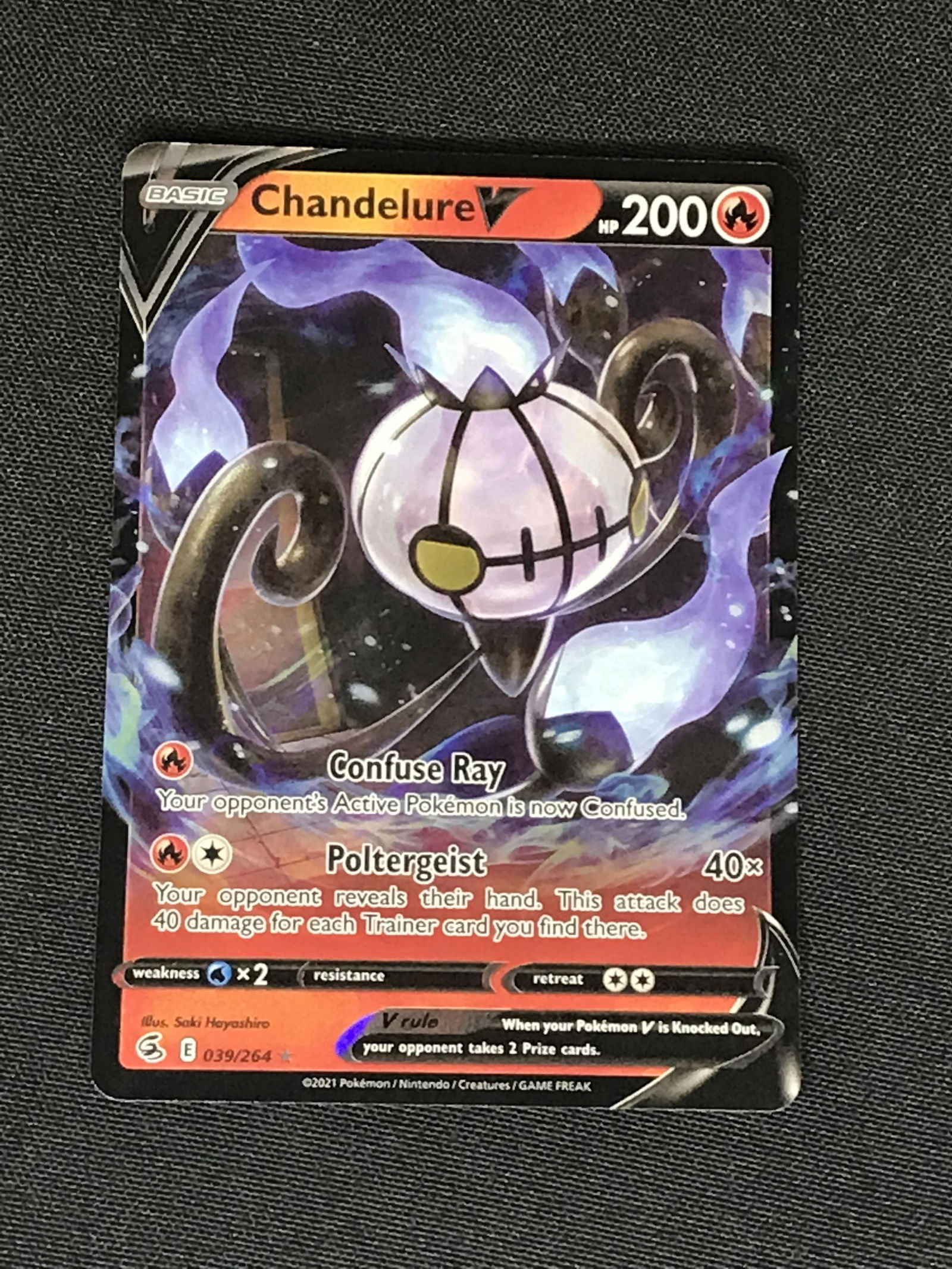 Chandelure V Pokemon single (1 of 1)
