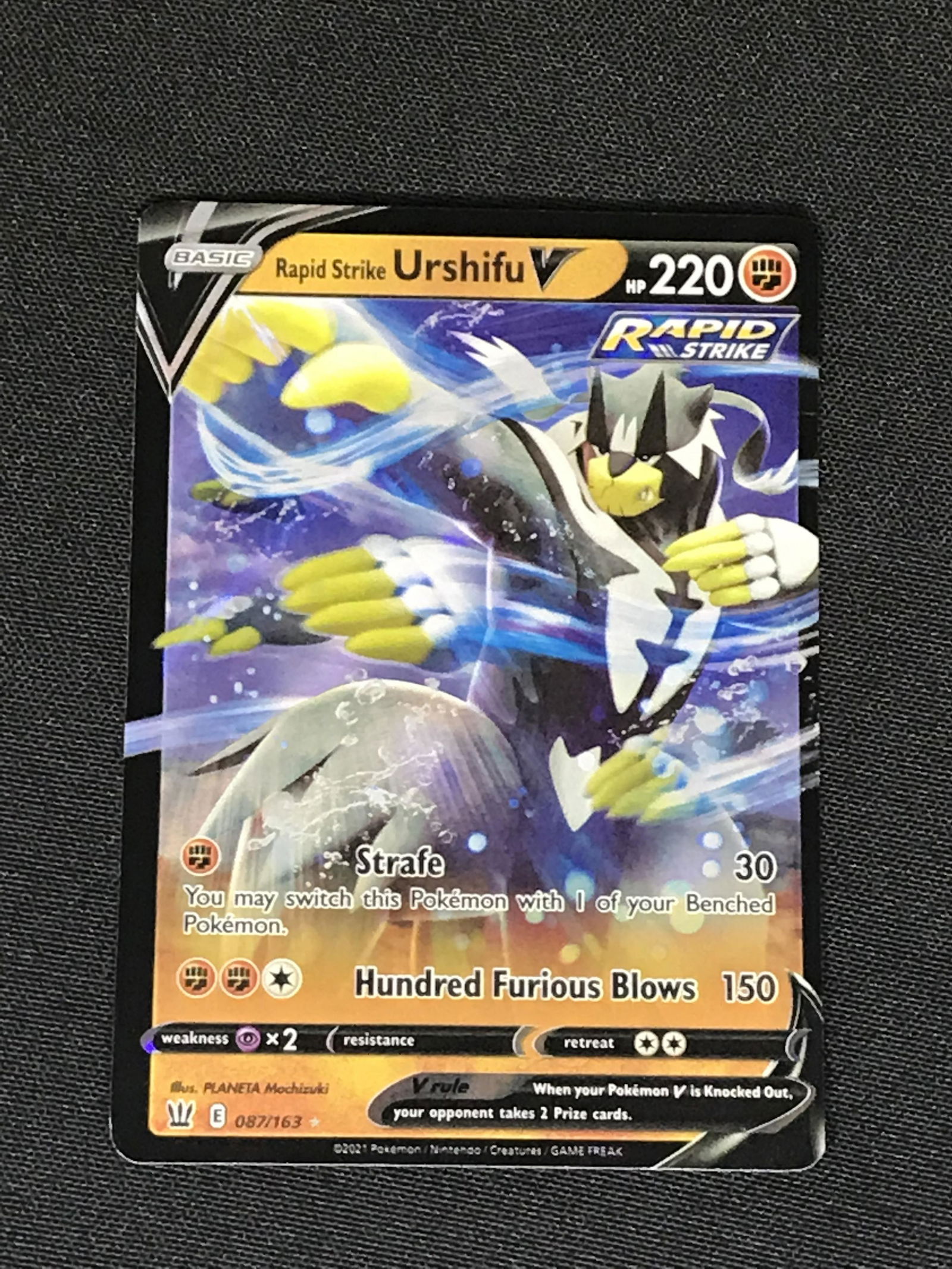 Rapid Strike Urshifu V Pokemon single (1 of 1)