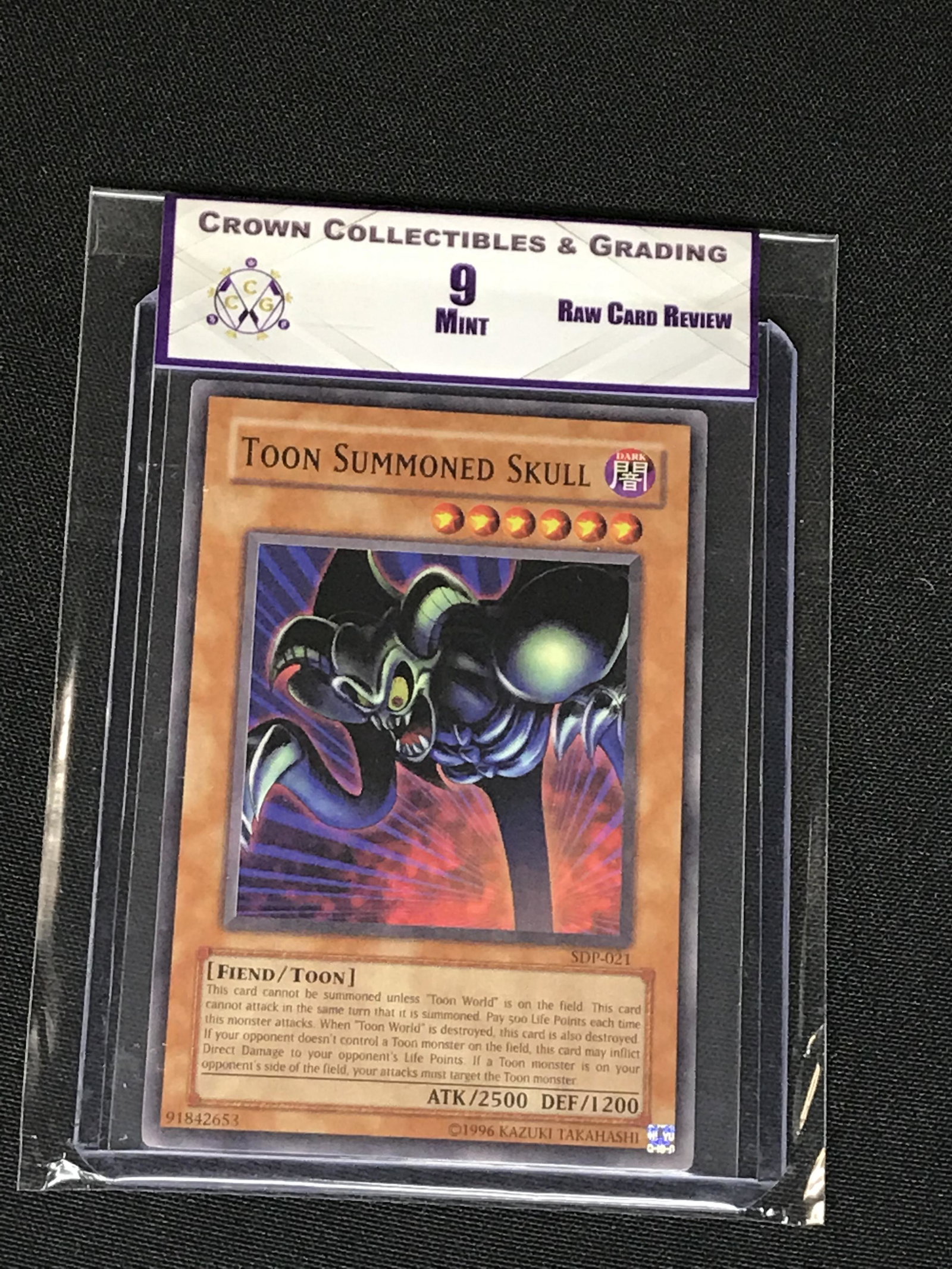 Toon Summoned Skull Yu-Gi-Oh! Card RCR 9: Toon Summoned Skull Yu-Gi-Oh! Card RCR 9