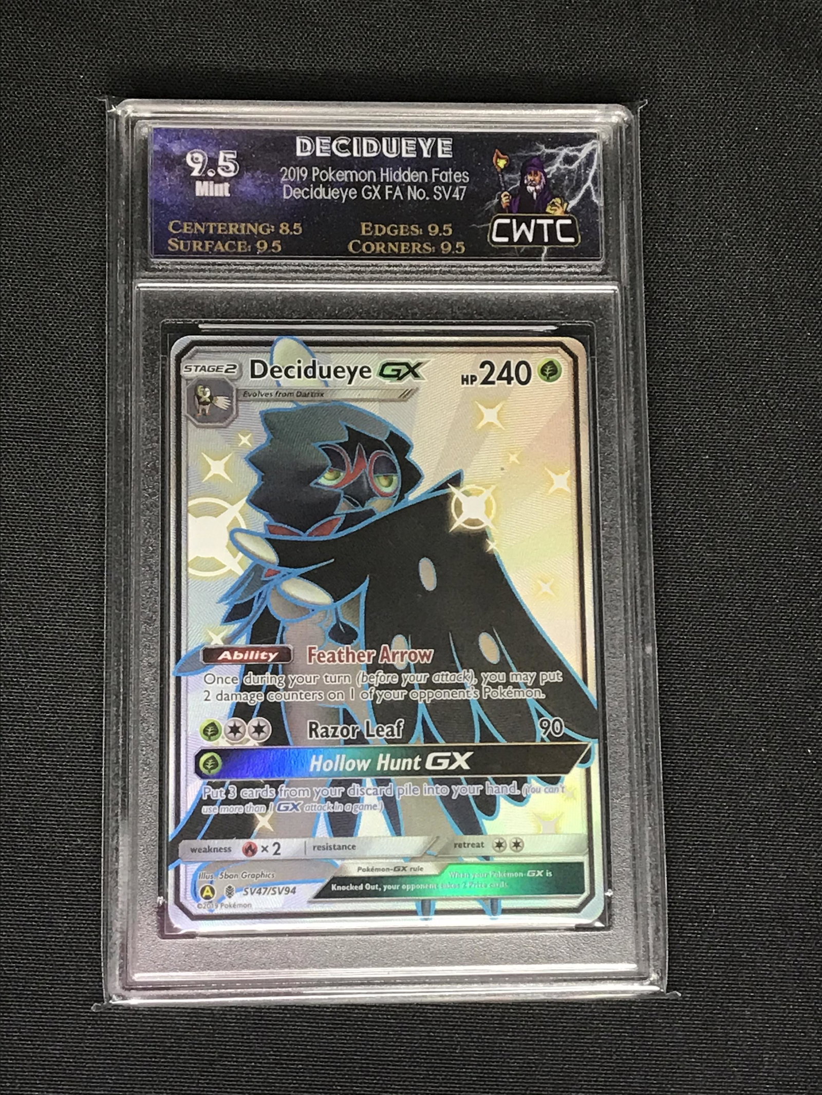 Shiny Decidueye GX Full Art CWTC 9.5 (1 of 1)