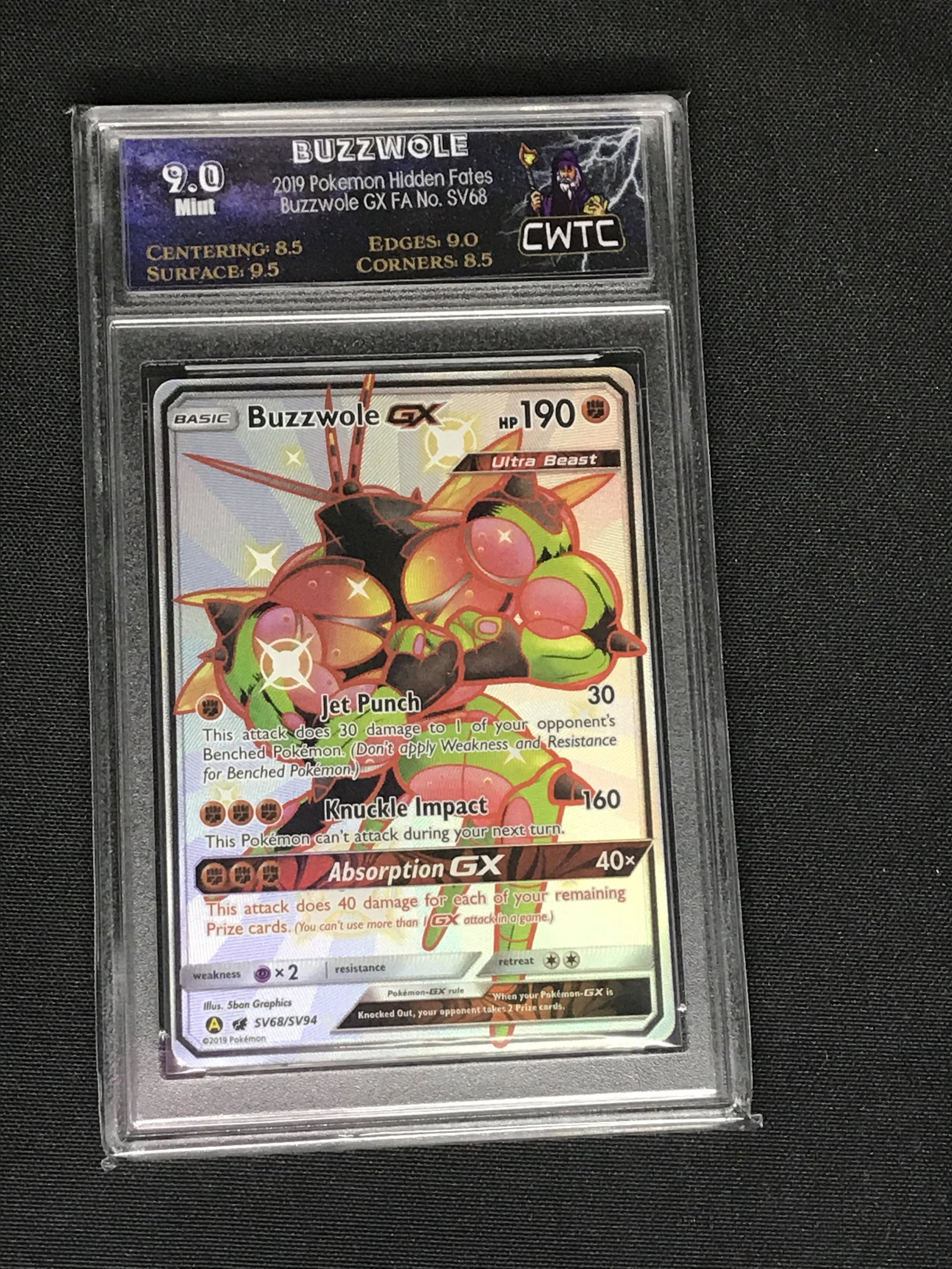Shiny Buzzwole GX Full Art CWTC 9 (1 of 1)