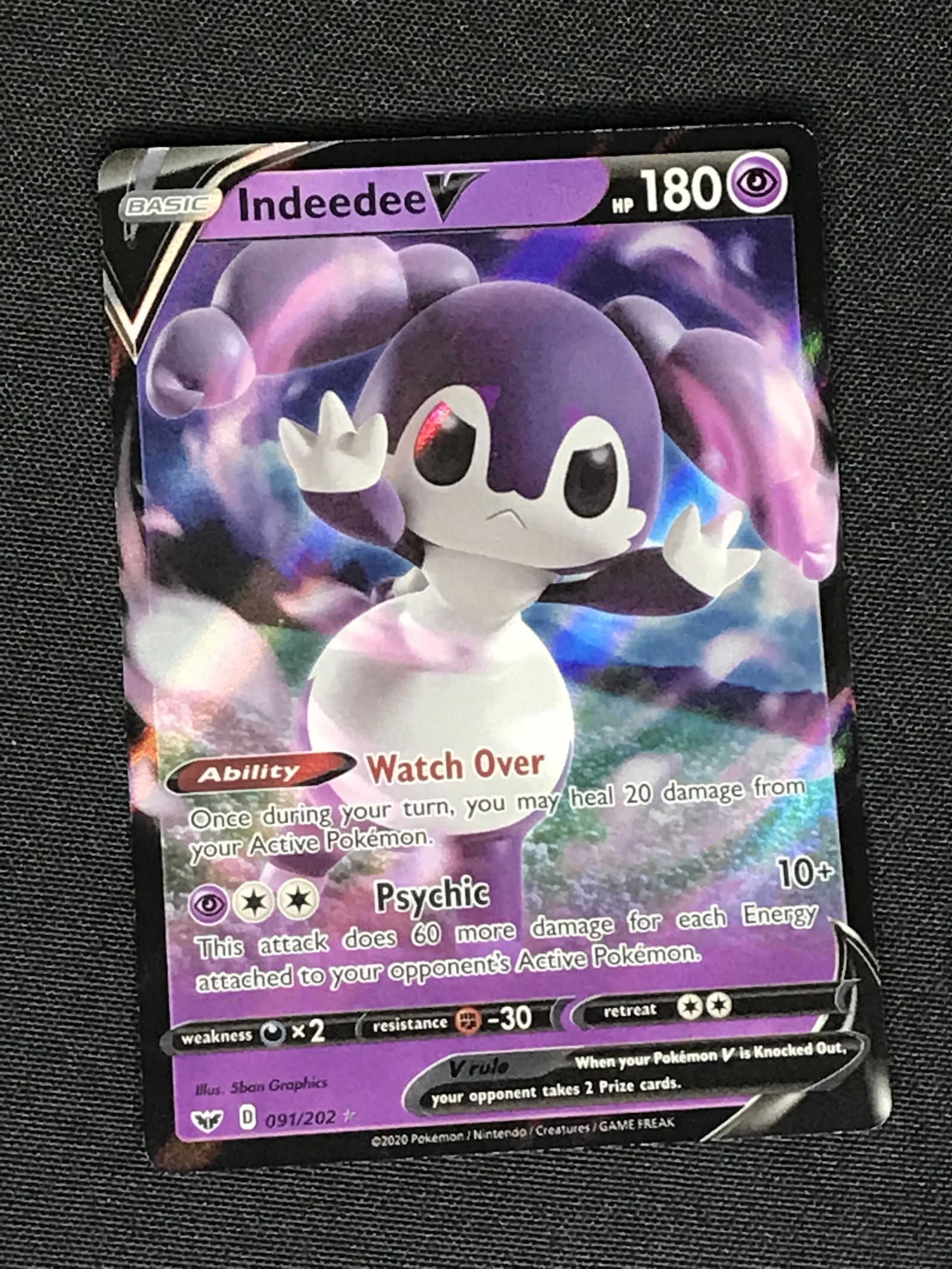 Indeedee V Pokemon Card (1 of 1)