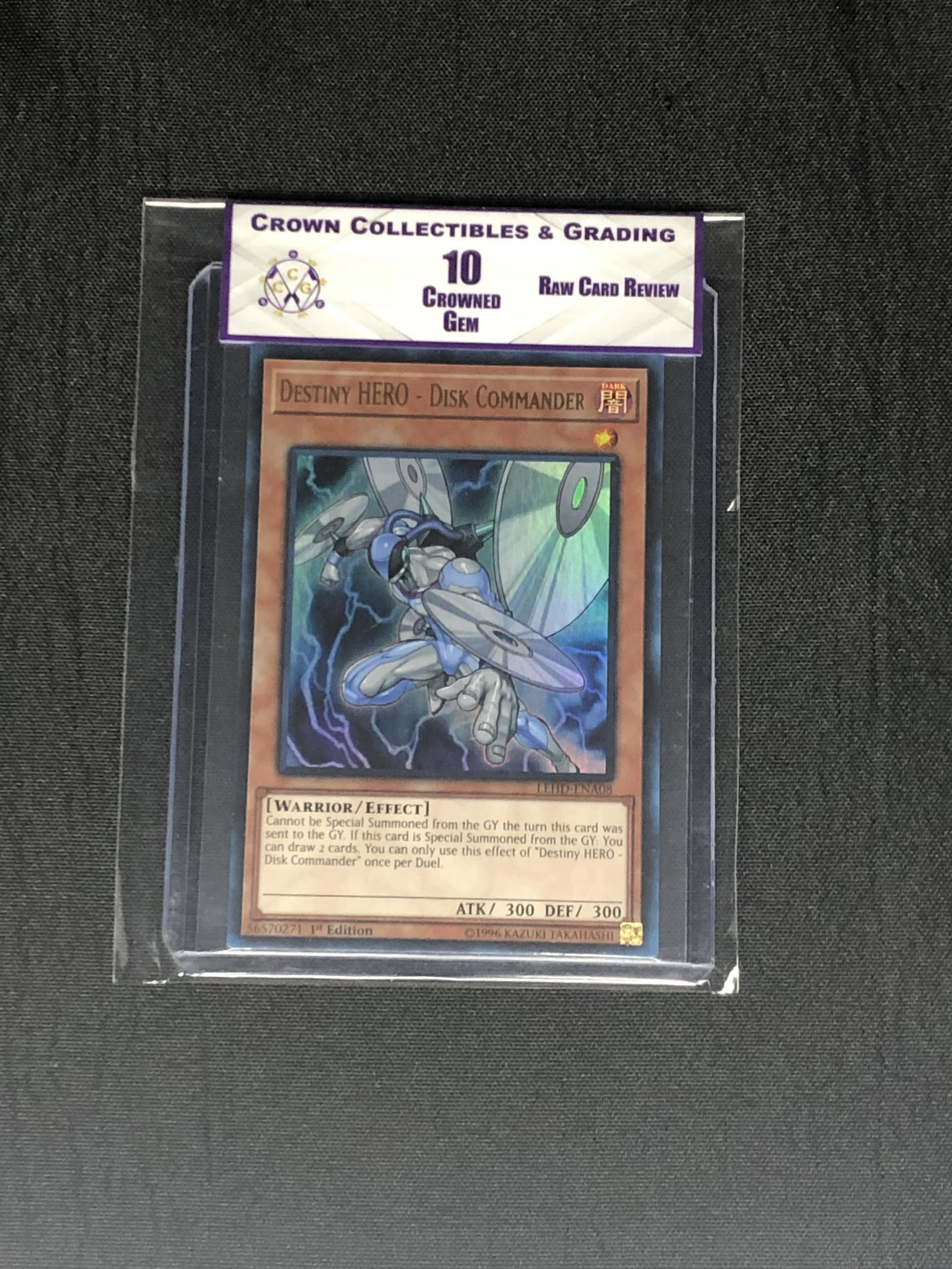Destiny Hero - Disk Commander Holographic RCR 10 Yu-Gi-Oh! Card: Destiny Hero - Disk Commander Holographic RCR 10 Yu-Gi-Oh! Card