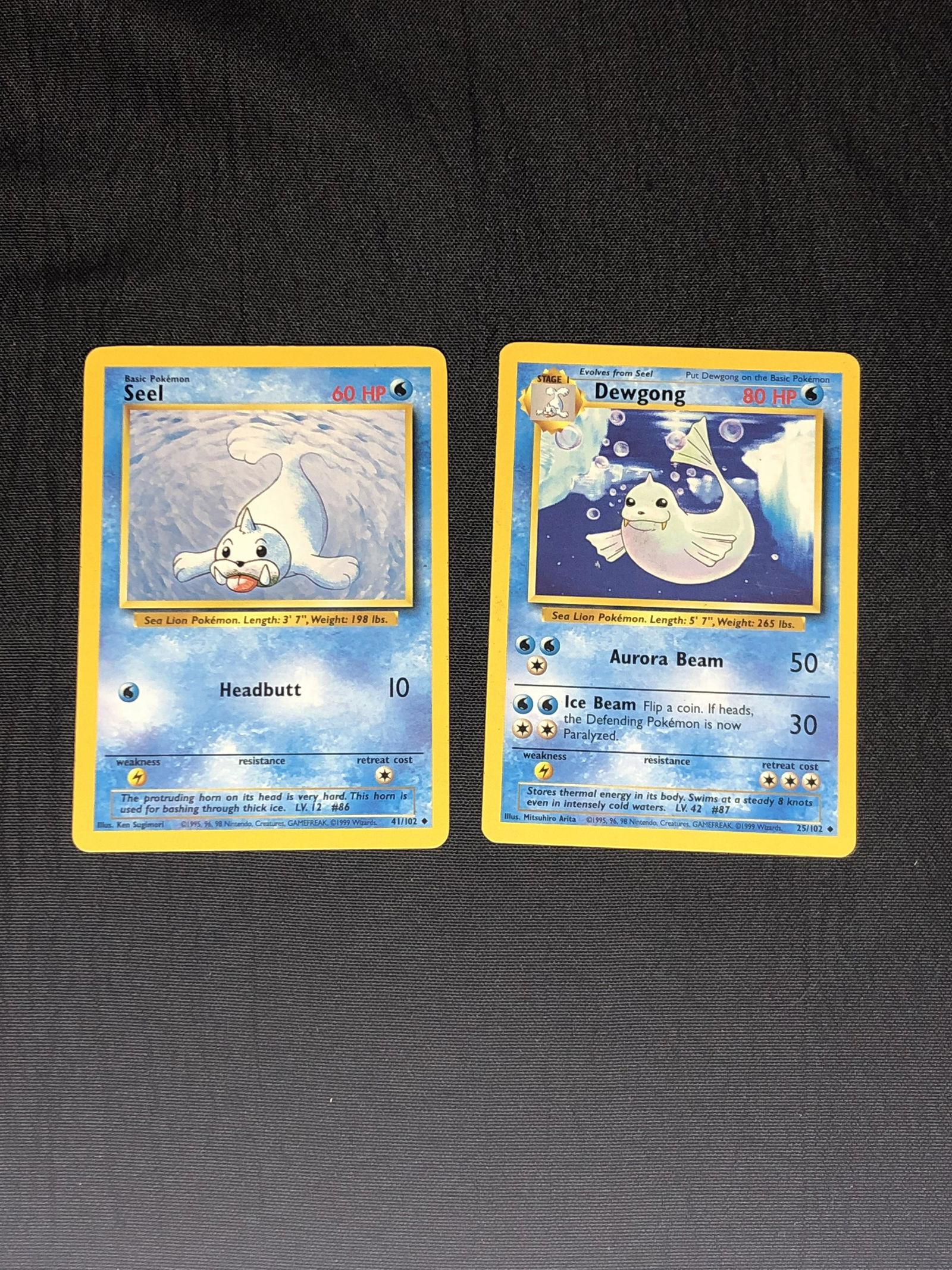 Base Set Seel & Dewgong Moderately Played Condition (1 of 1)