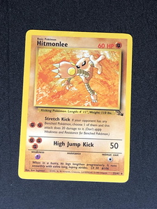 Pokémon Card, Hitmonlee, 1st Edition