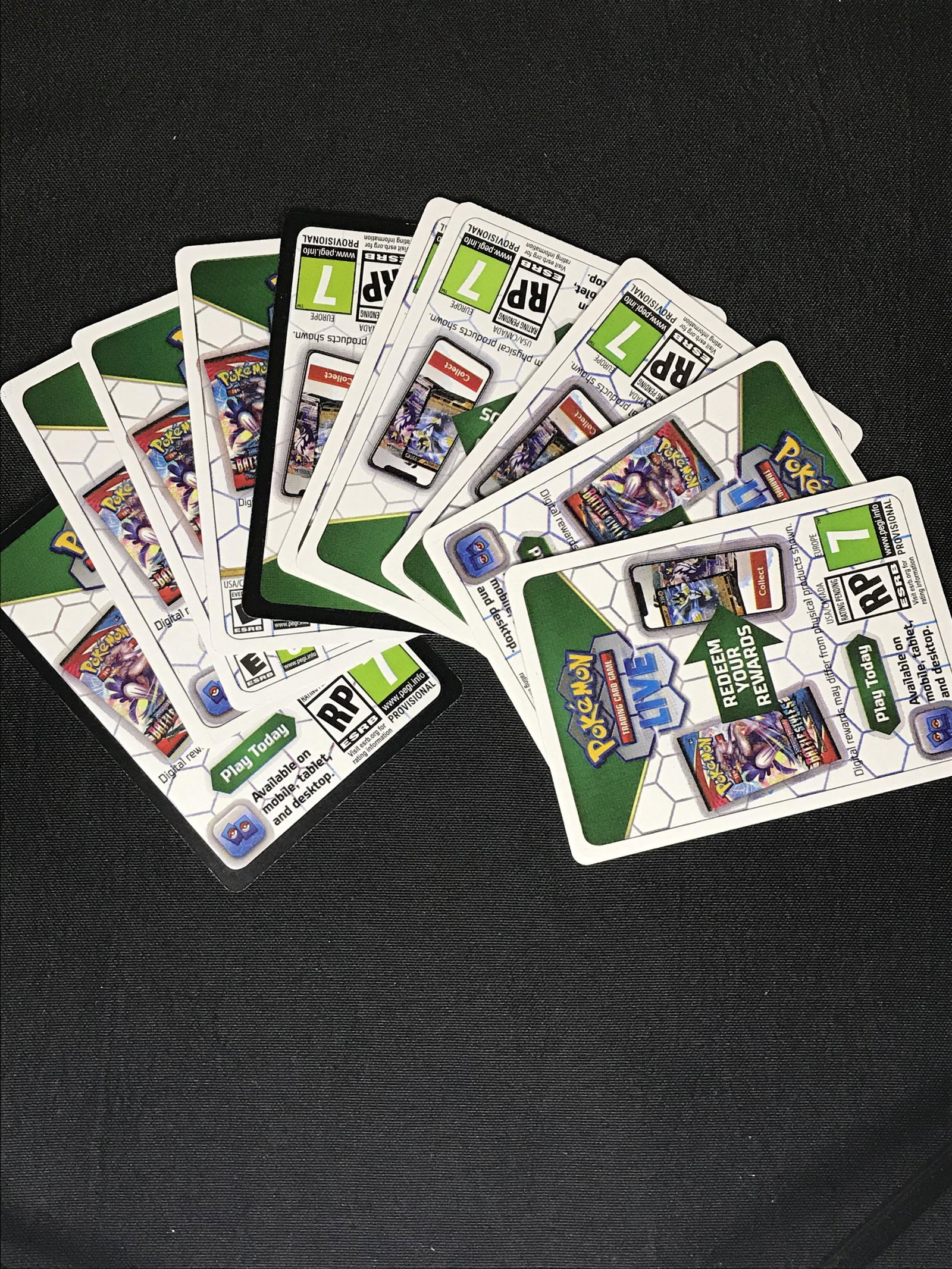 Lot of Pokemon code cards (1 of 1)