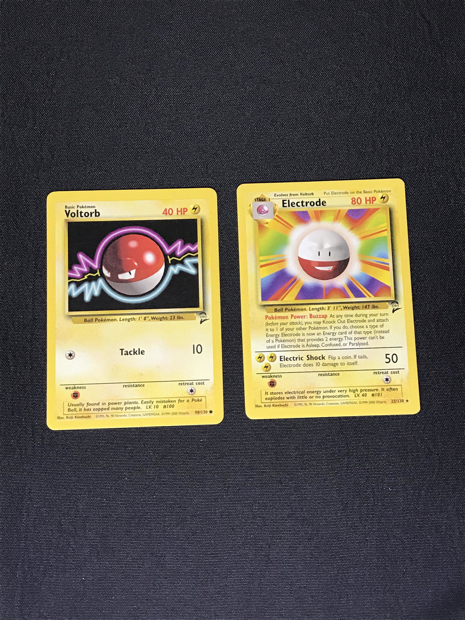 Base Set 2 Voltorb & Electrode Pokemon cards: Base Set 2 Voltorb & Electrode Pokemon cards