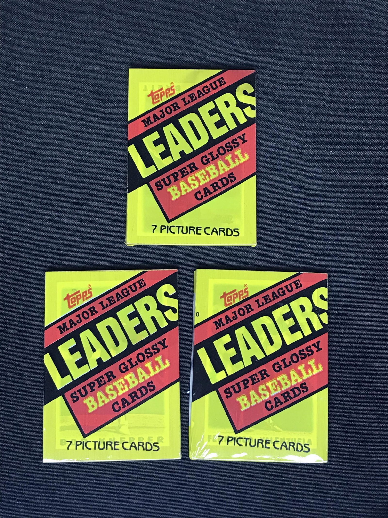 Lot of Topps Major League Baseball Leaders card packs (1 of 1)