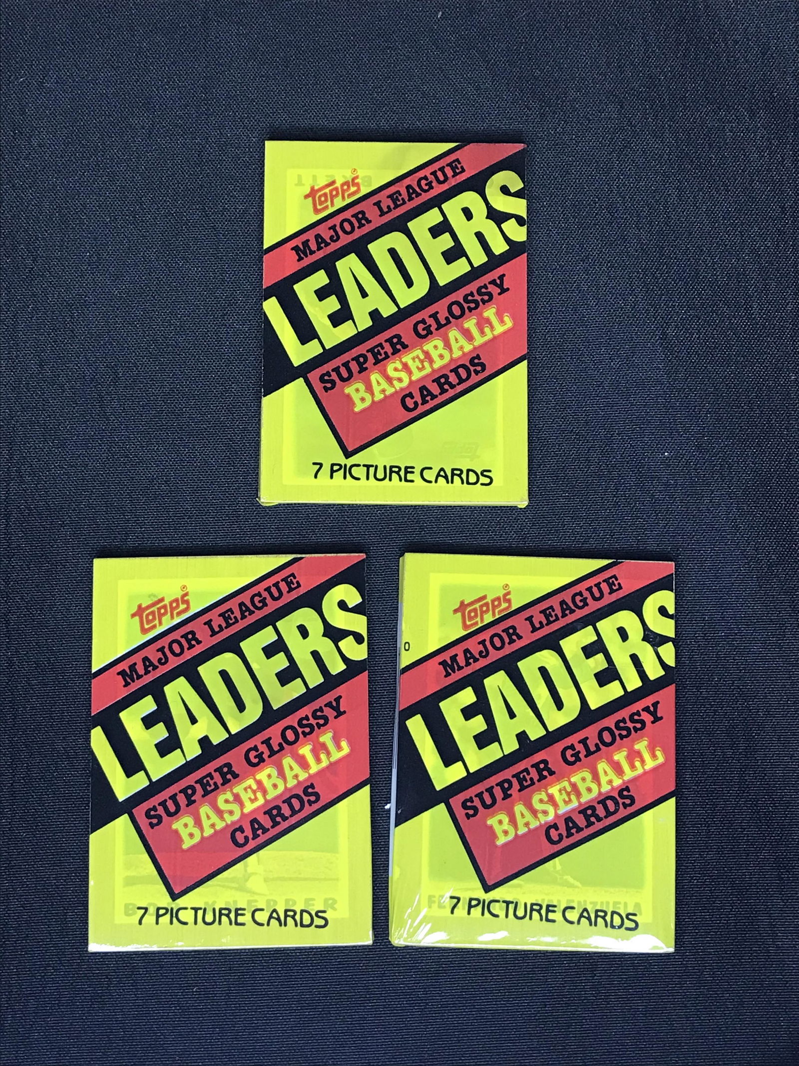 Lot of Topps Major League Baseball Leaders card packs (1 of 1)