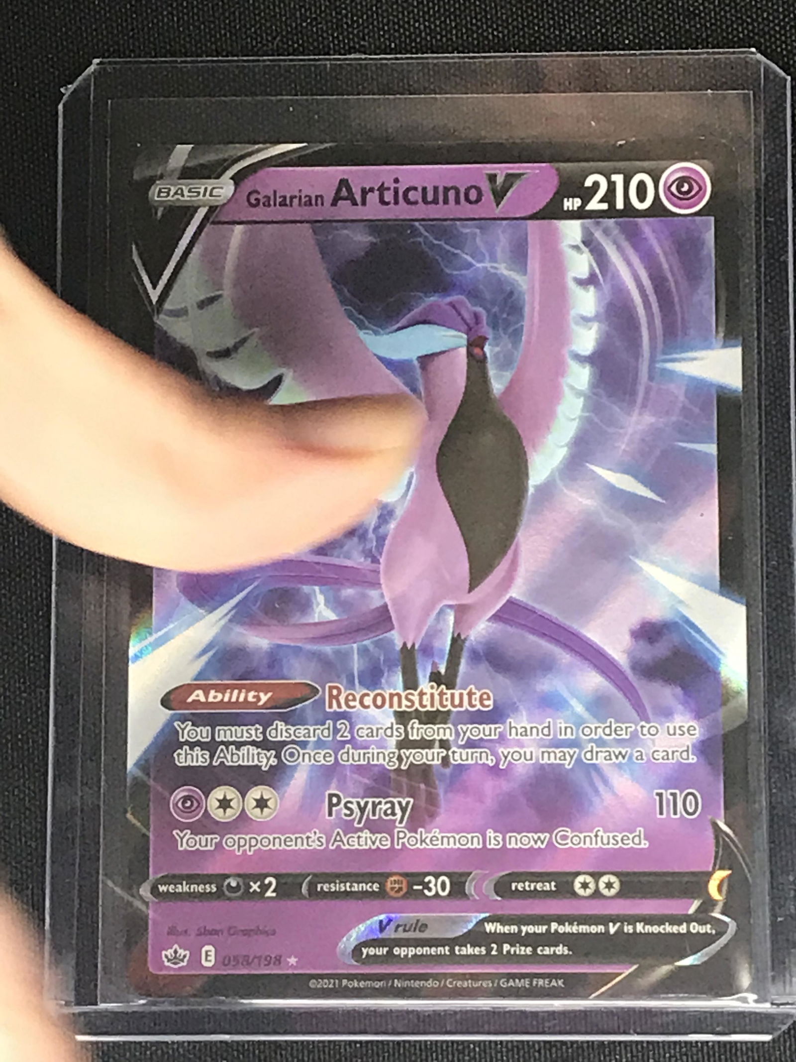 Galarian Articuno V Pokemon single (1 of 1)