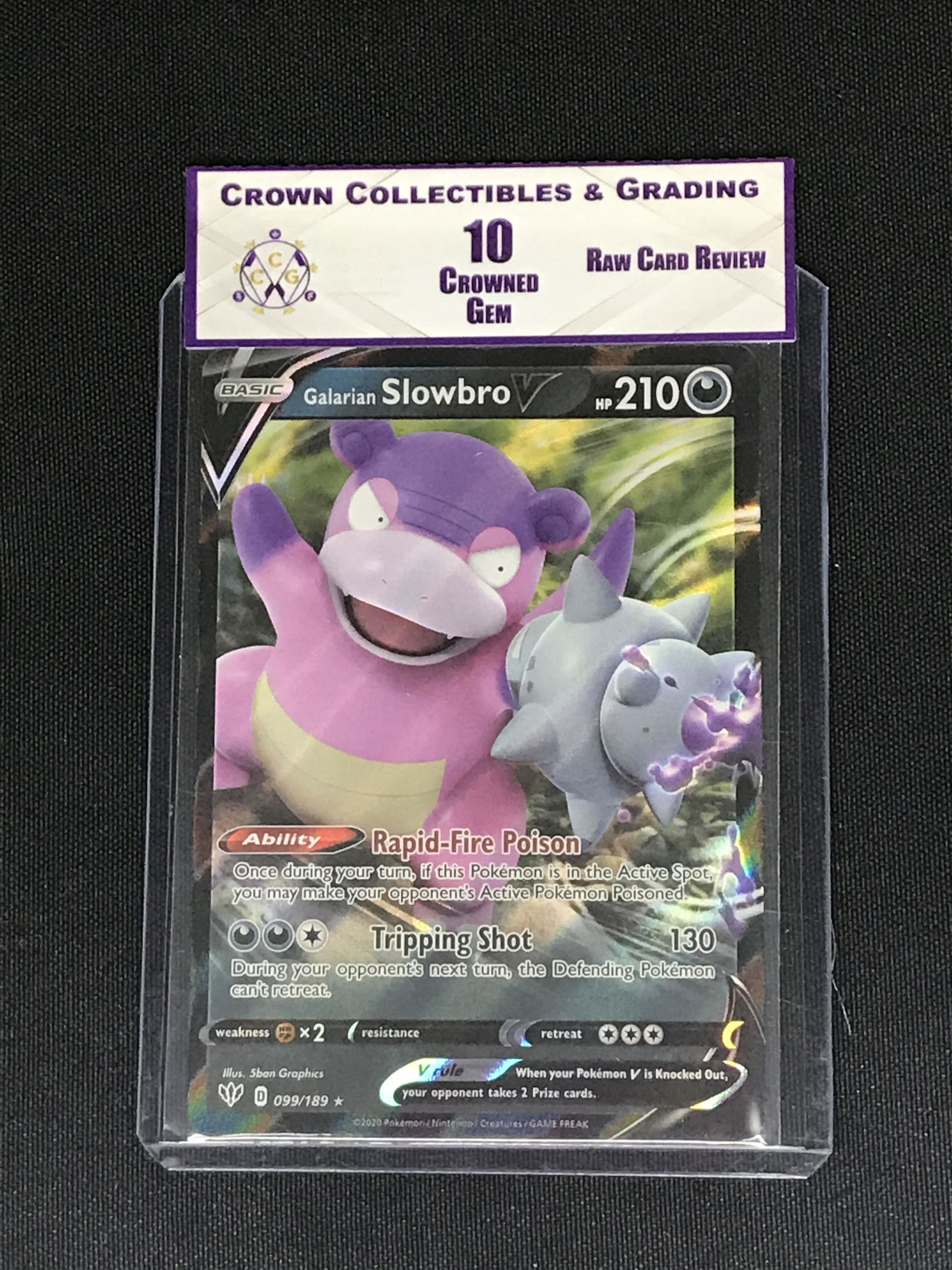 Galarian Slowbro V Pokemon RCR 10 (1 of 1)