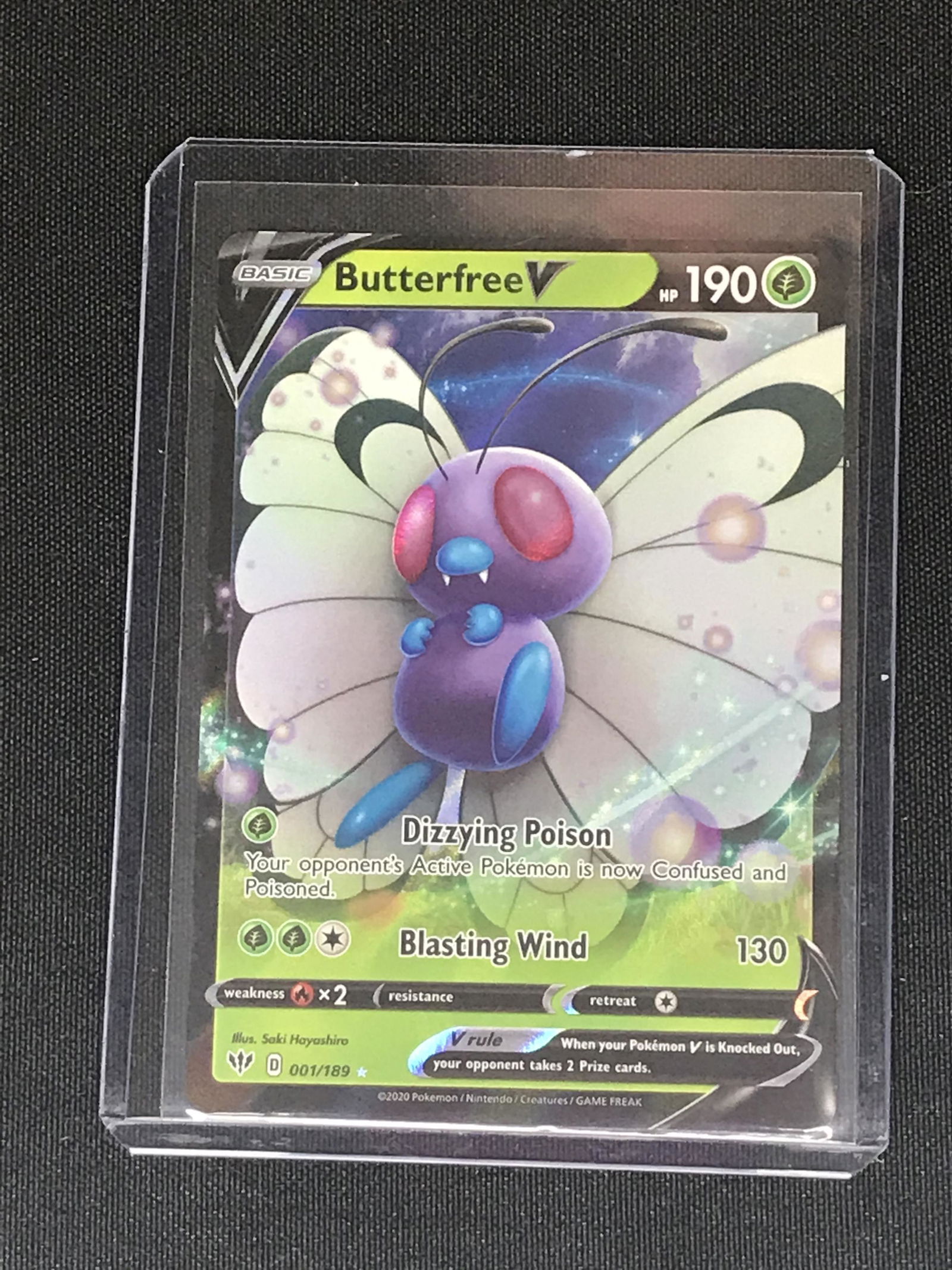 Butterfree V Pokemon single (1 of 1)