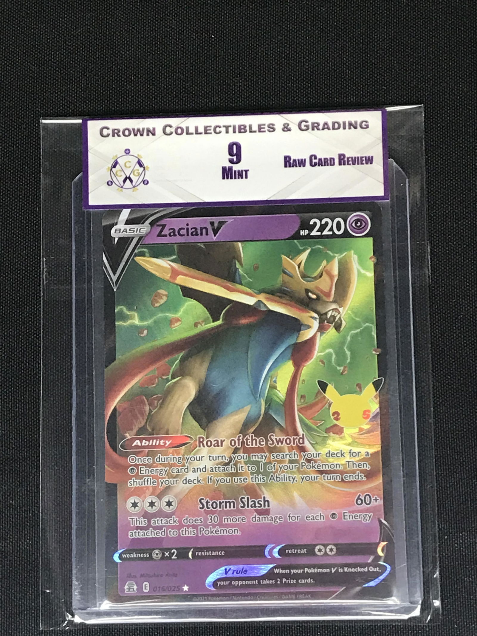 Zacian V Pokemon RCR 9 (1 of 1)