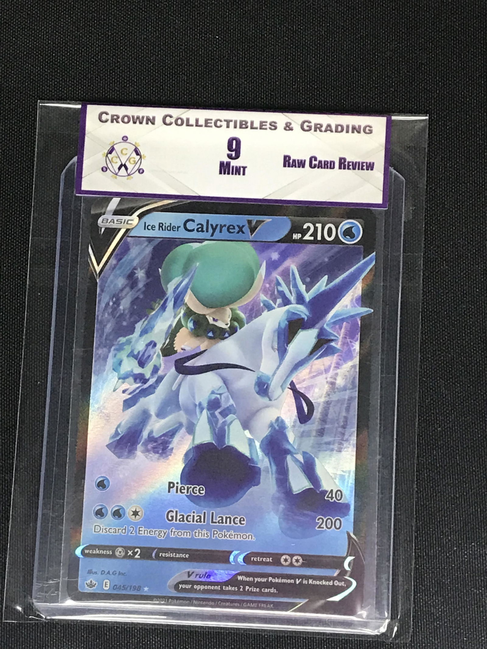 Ice Rider Calyrex V Pokemon RCR 9 (1 of 1)