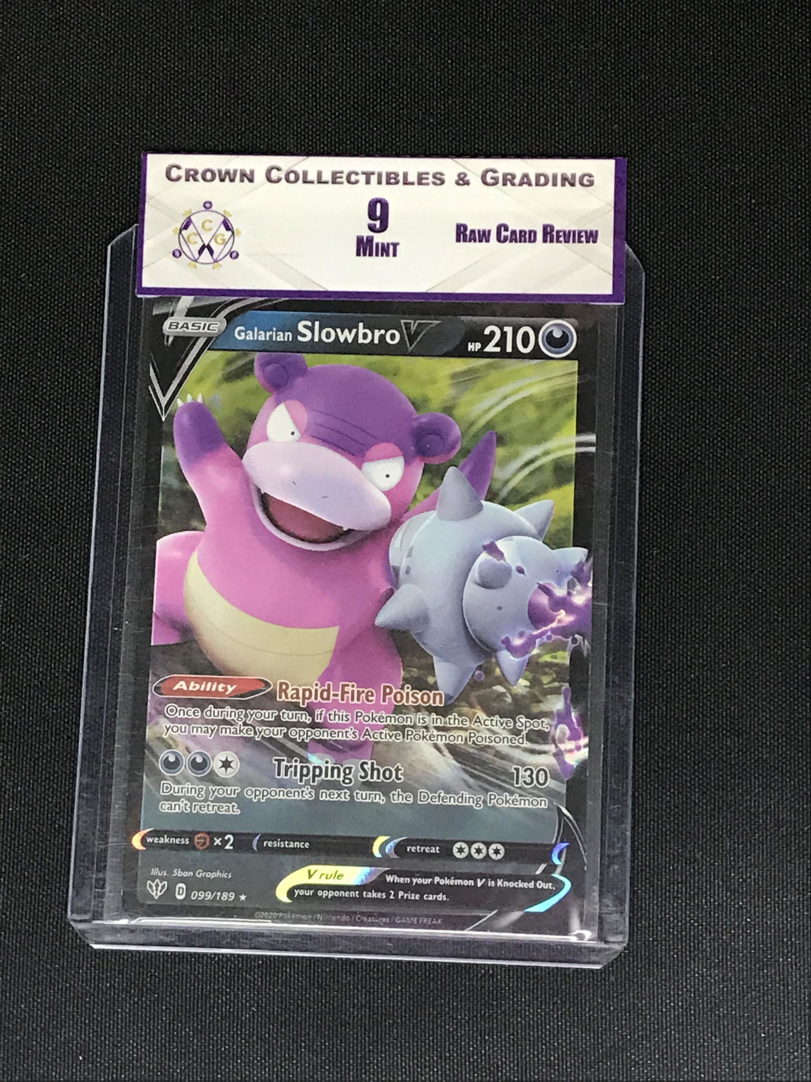 Galarian Slowbro V Pokemon RCR 9 (1 of 1)