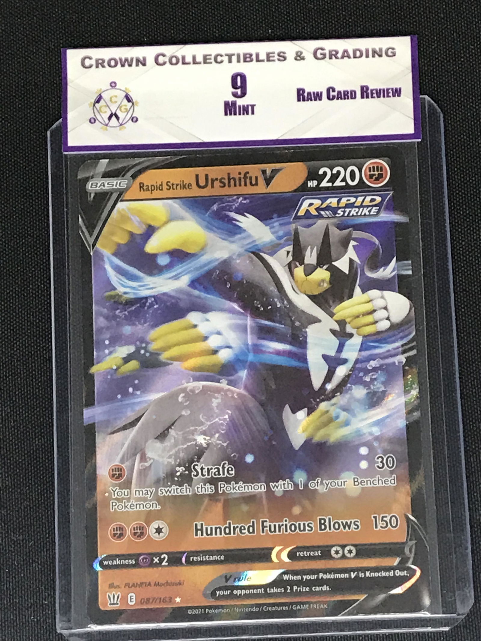 Rapid Strike Urshifu V Pokemon RCR 9 (1 of 1)
