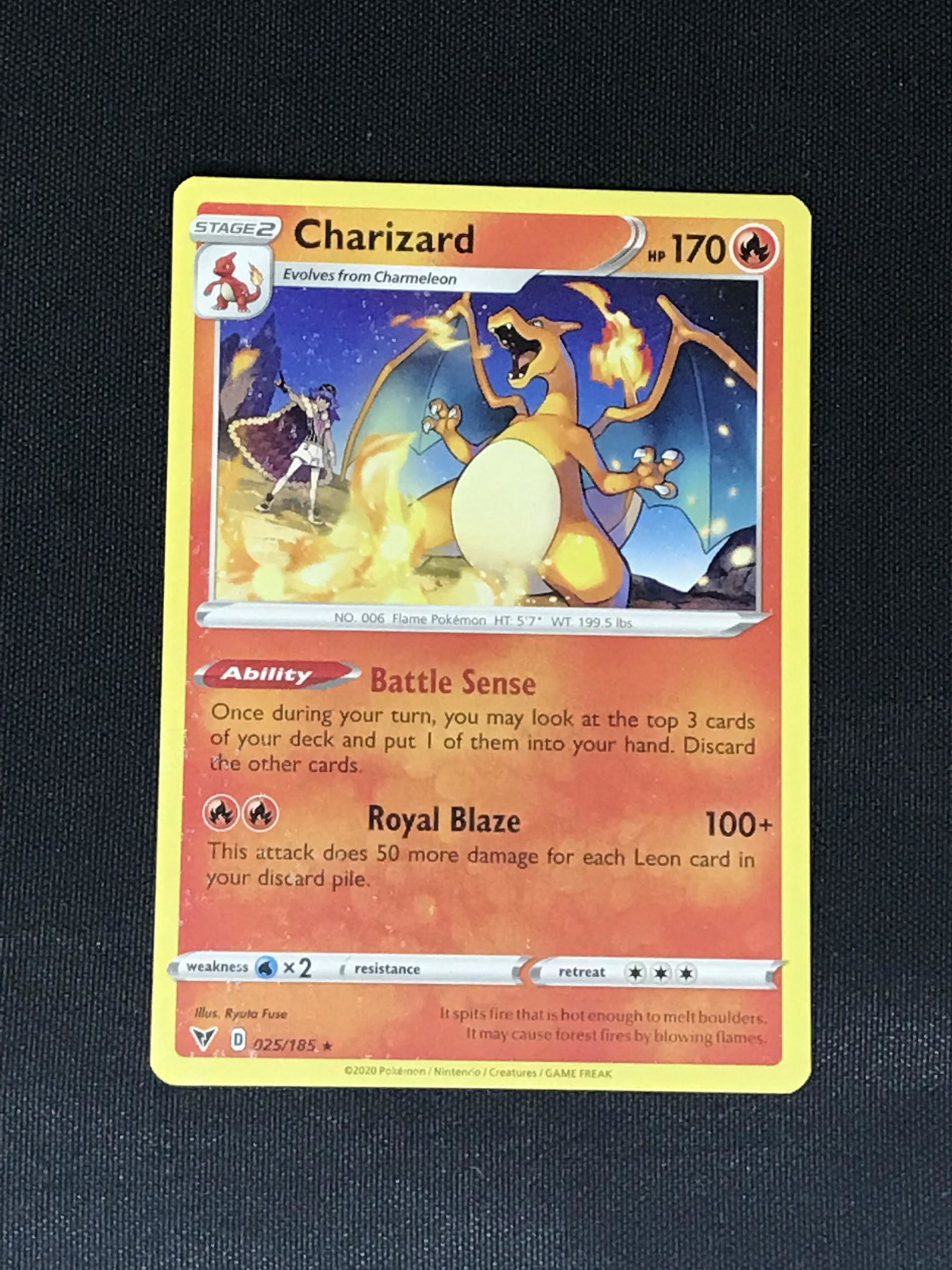 Vivid Voltage Charizard Pokemon single - Moderately Played (1 of 1)