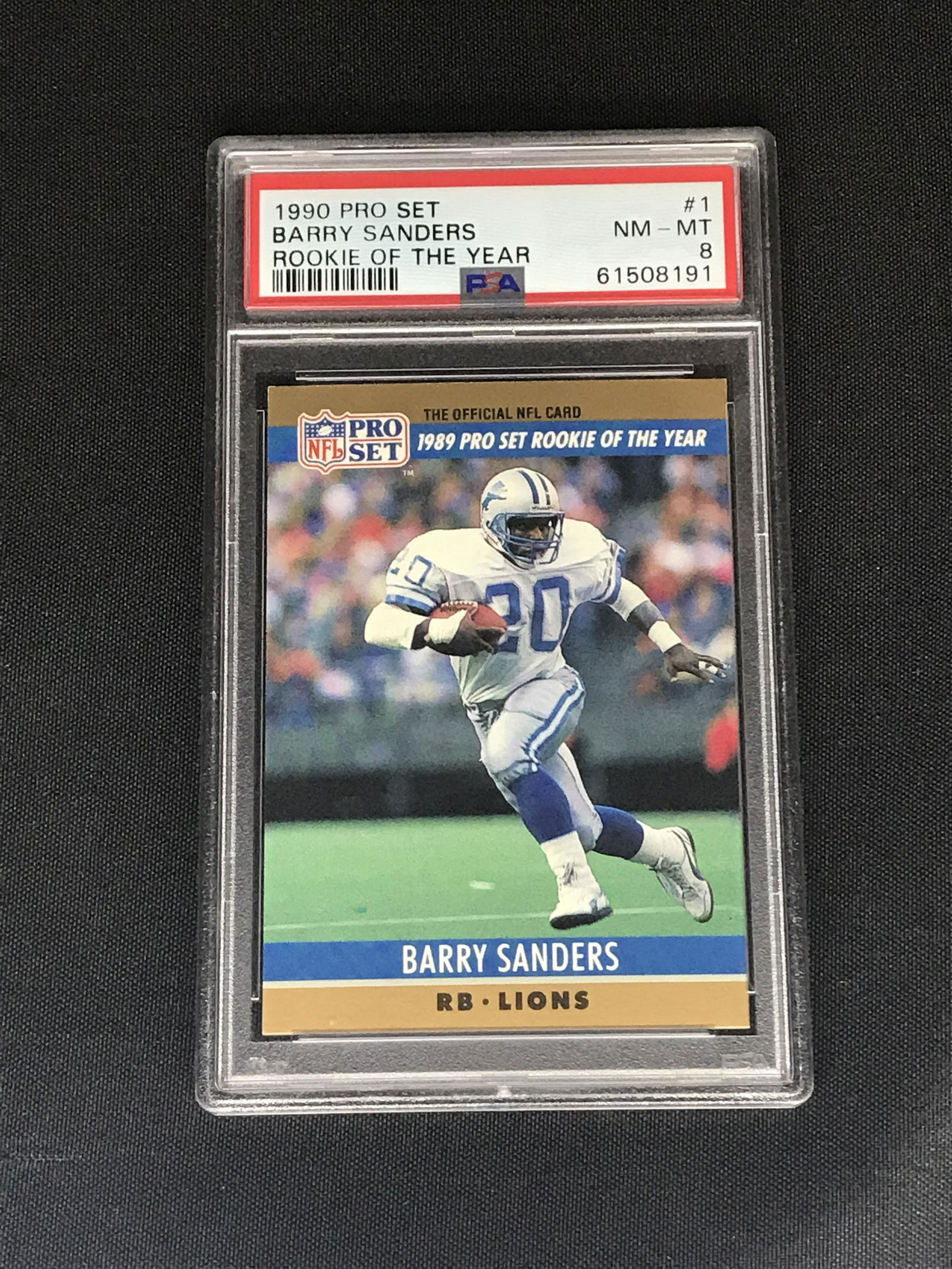 Barry Sanders Pro Set PSA 8 (1 of 1)
