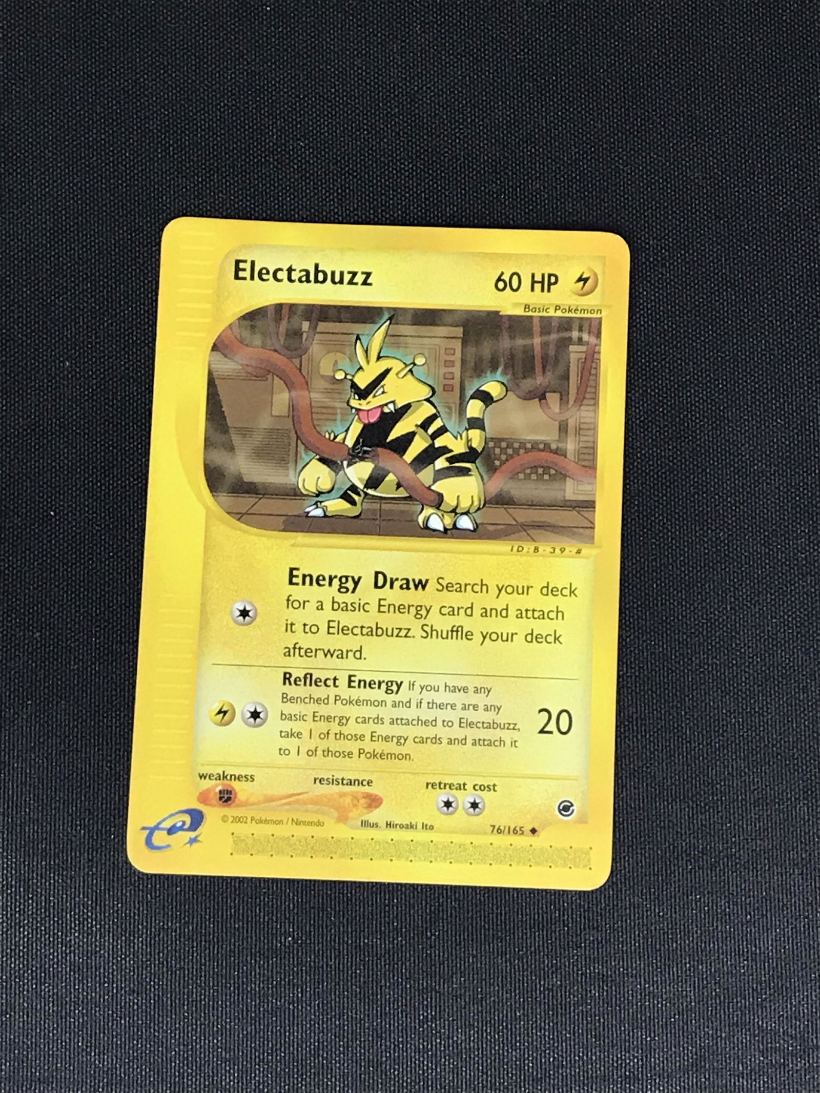 Vintage Expedition Base Set Electabuzz Pokemon single - moderately played (1 of 1)
