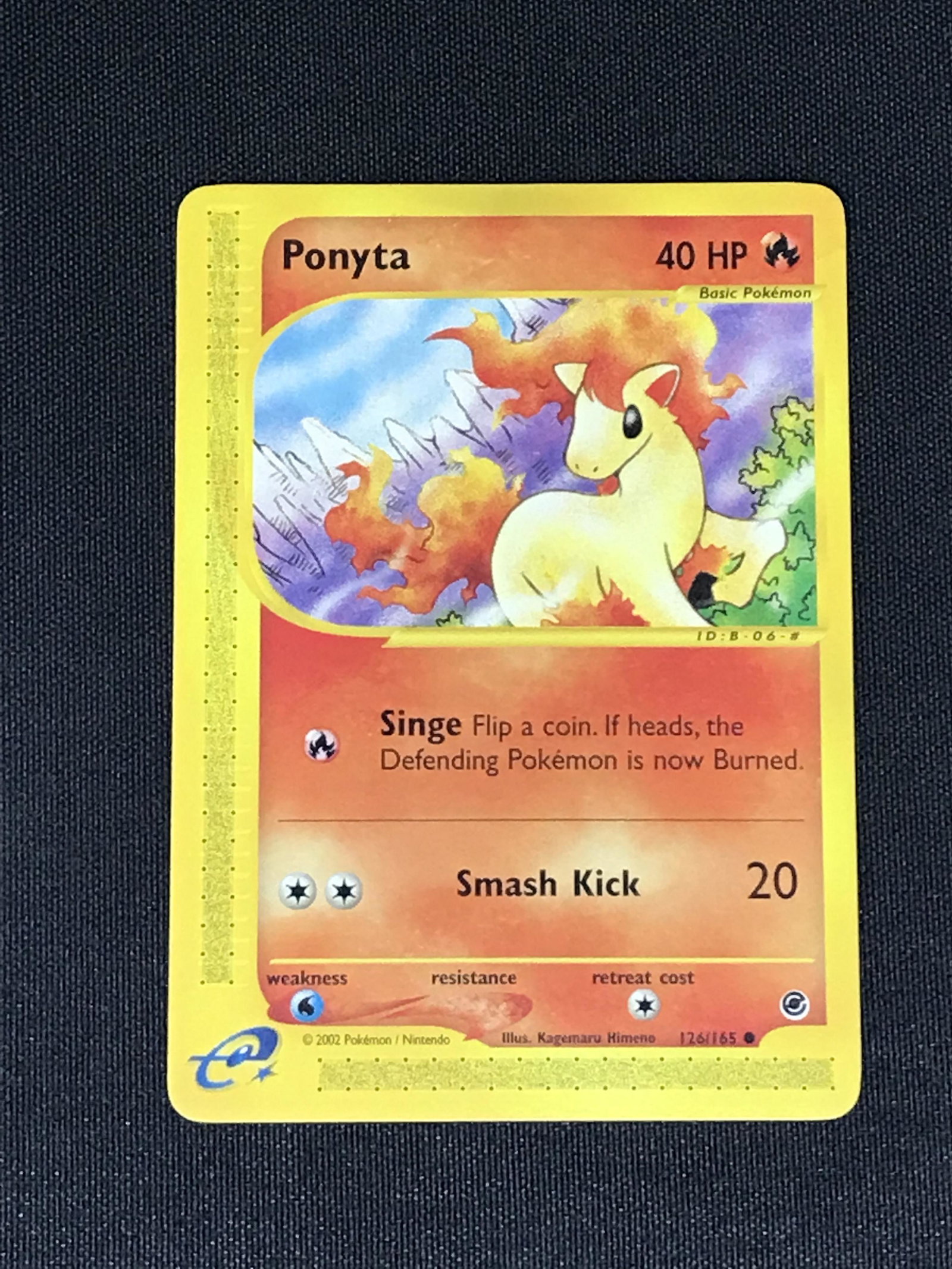 Vintage Expedition Base Set Ponyta Pokemon single - moderately played (1 of 1)