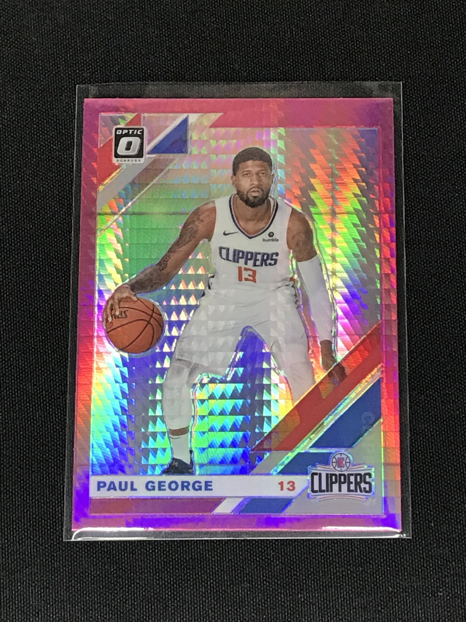 Paul George Donruss Optic trading card: Paul George Donruss Optic trading card