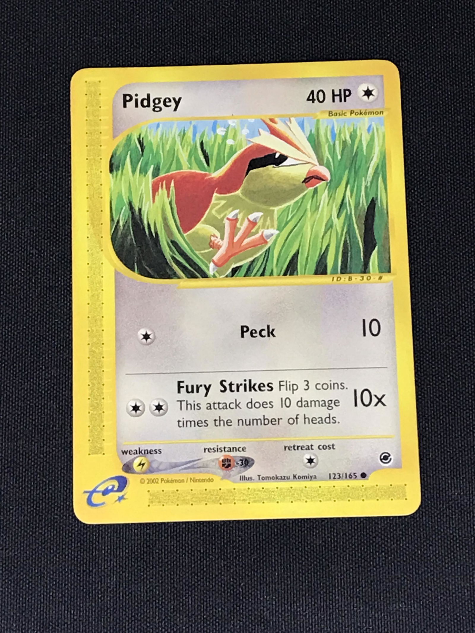 Pidgey Expedition Base Set vintage Pokemon single - moderately played (1 of 1)
