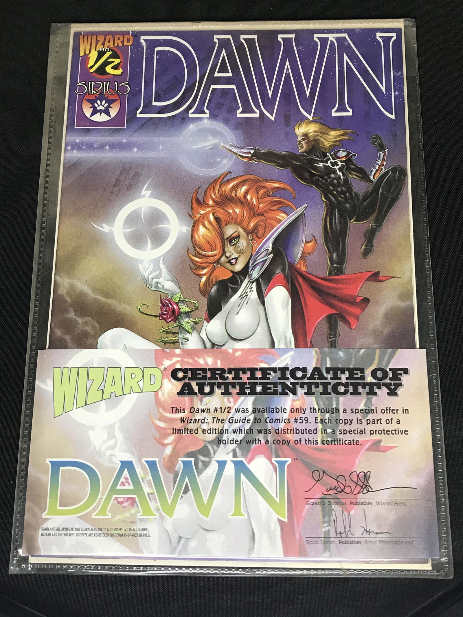Wizard DAWN #1/2 comic book includes Certificate of Authenticity (1 of 1)