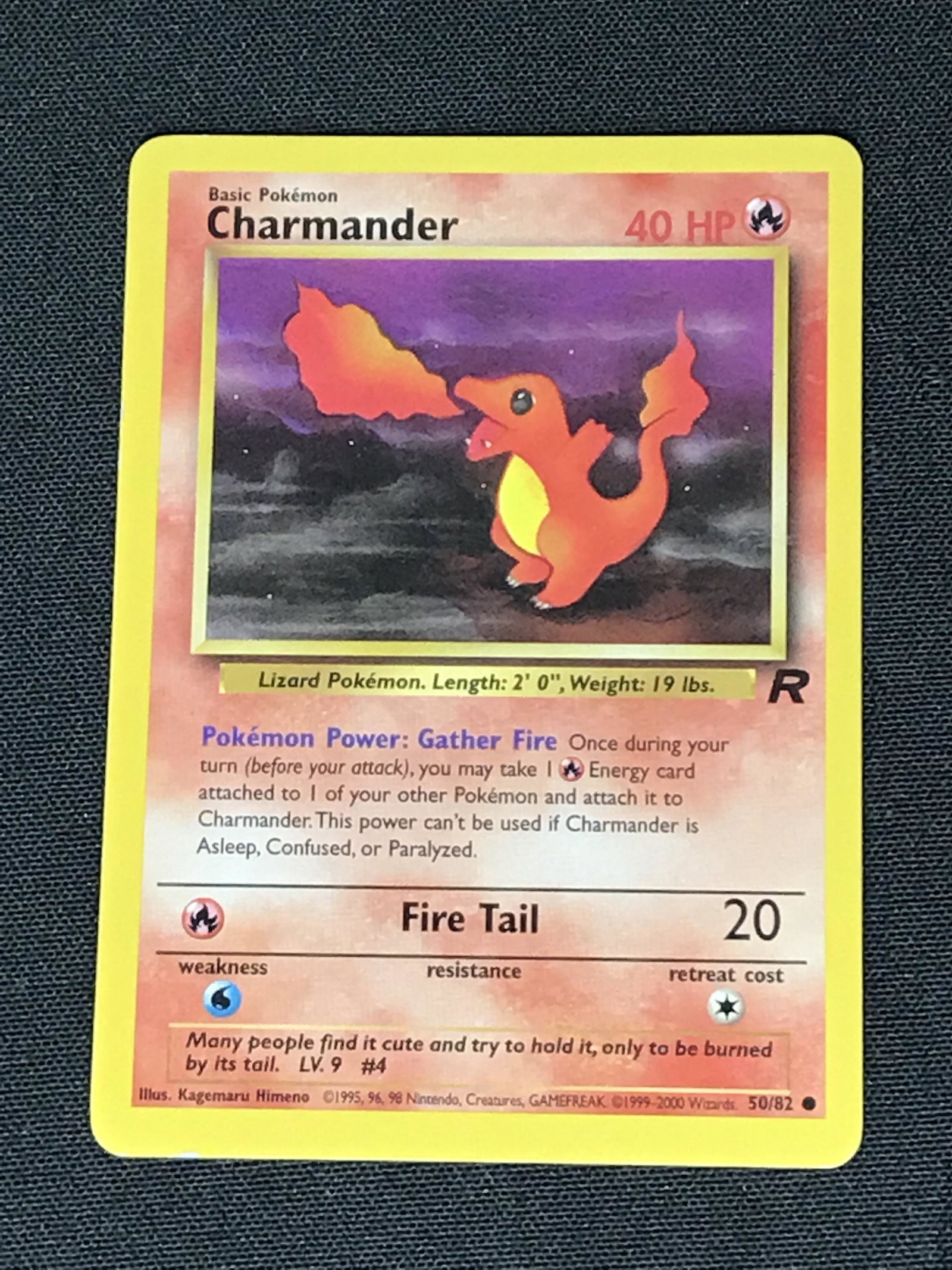 Charmander Team Rocket Pokemon single - moderately played (1 of 1)