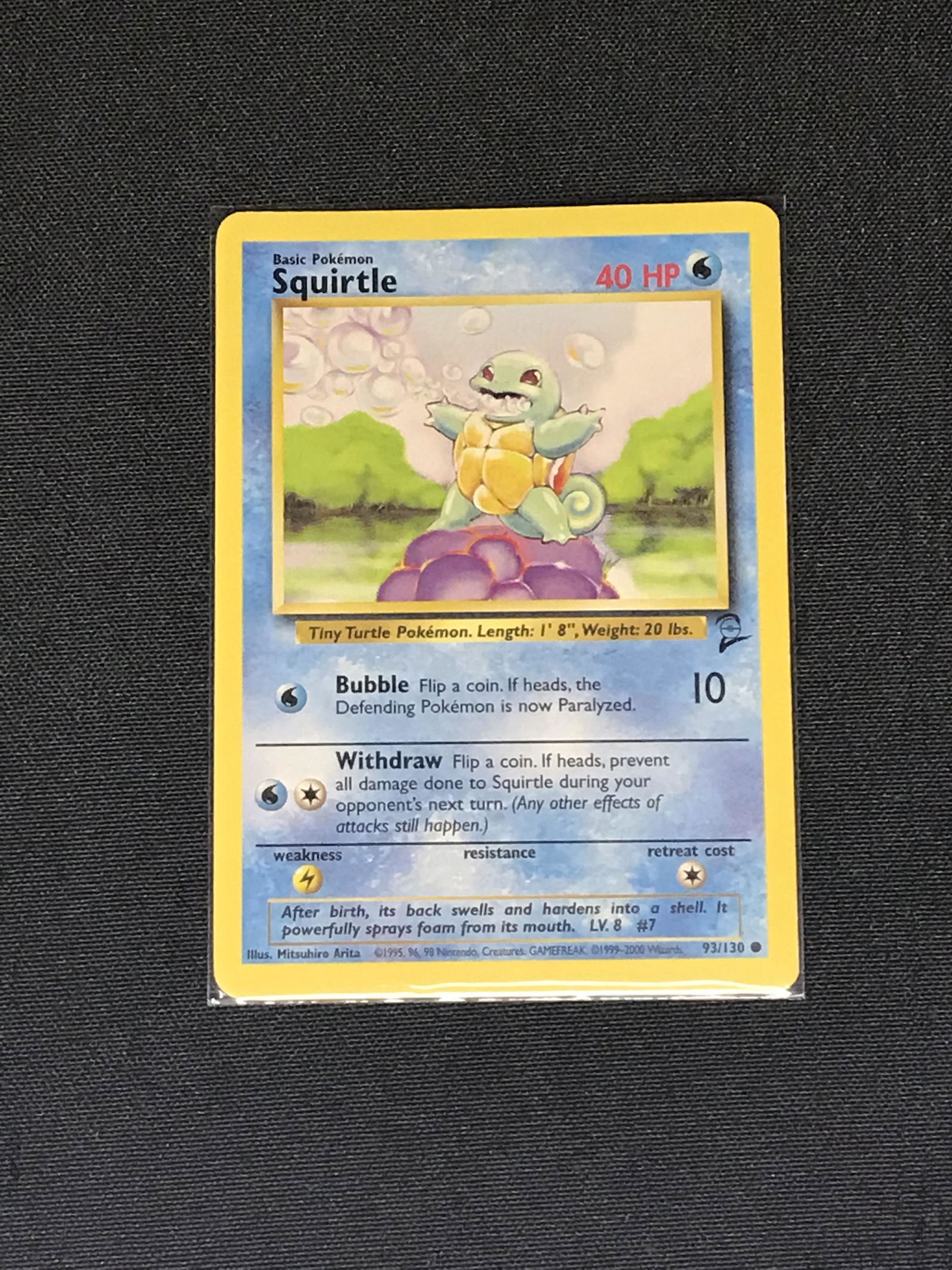 Base Set 2 Squirtle Pokemon single - moderately played (1 of 1)