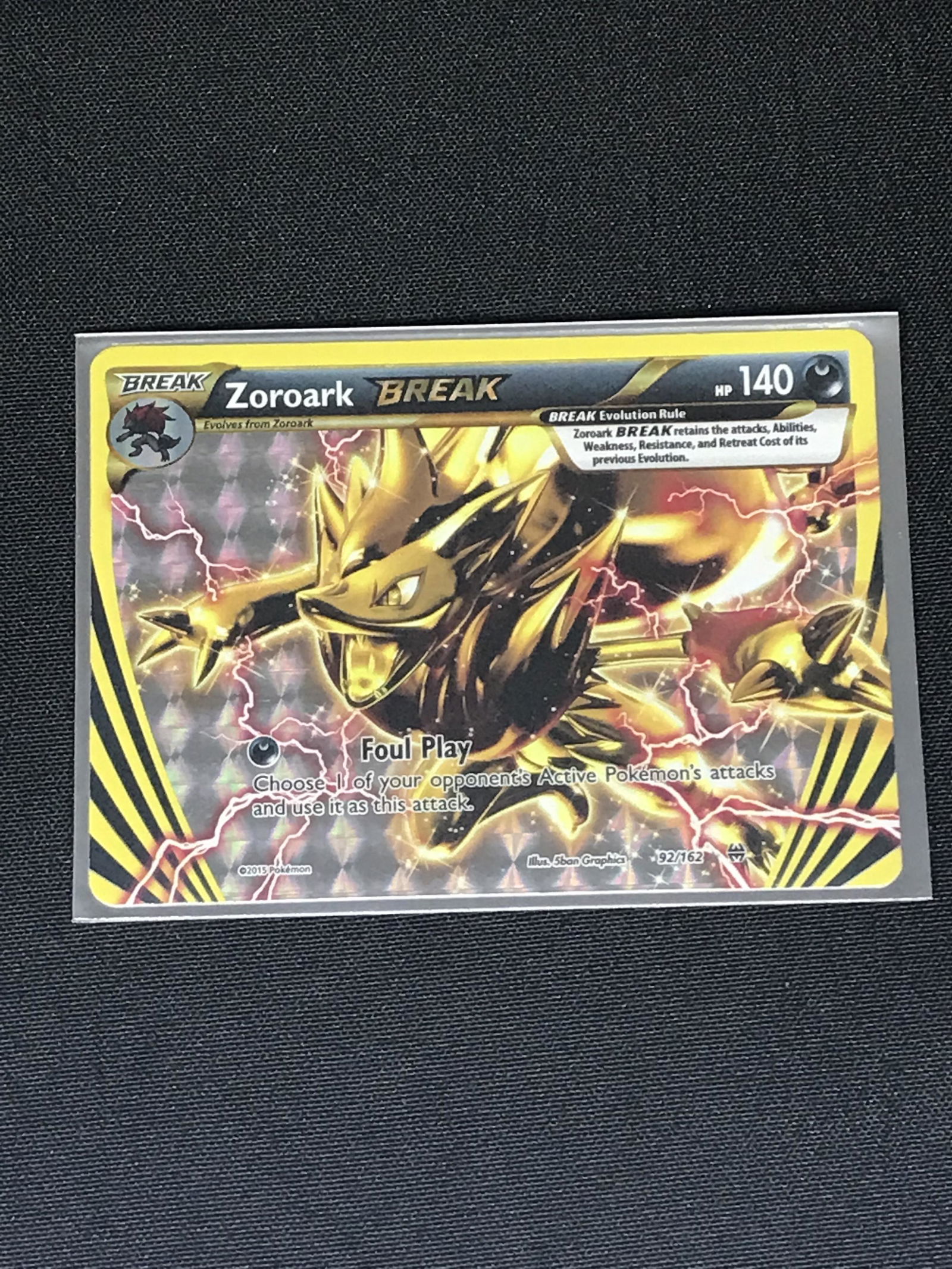 BREAKthrough Zoroark BREAK Pokemon single - moderately played: BREAKthrough Zoroark BREAK Pokemon single - moderately played