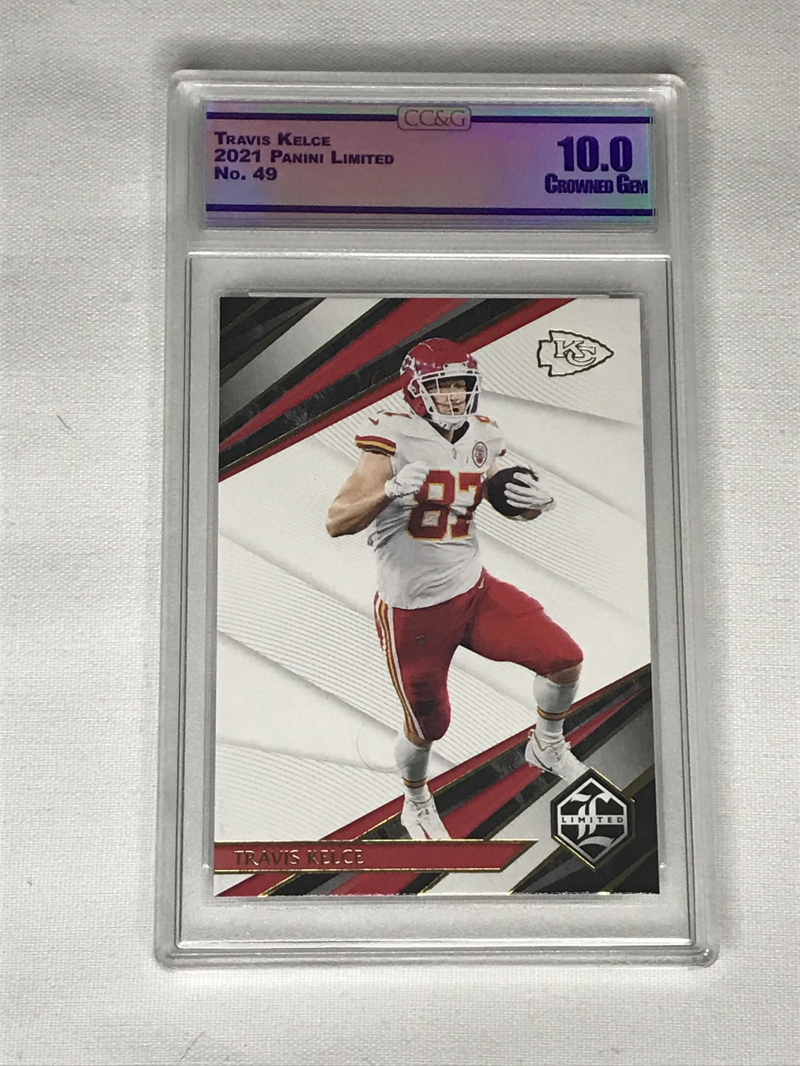 Travis Kelce Panini Limited CC&G 10: Travis Kelce Panini Limited CC&G 10