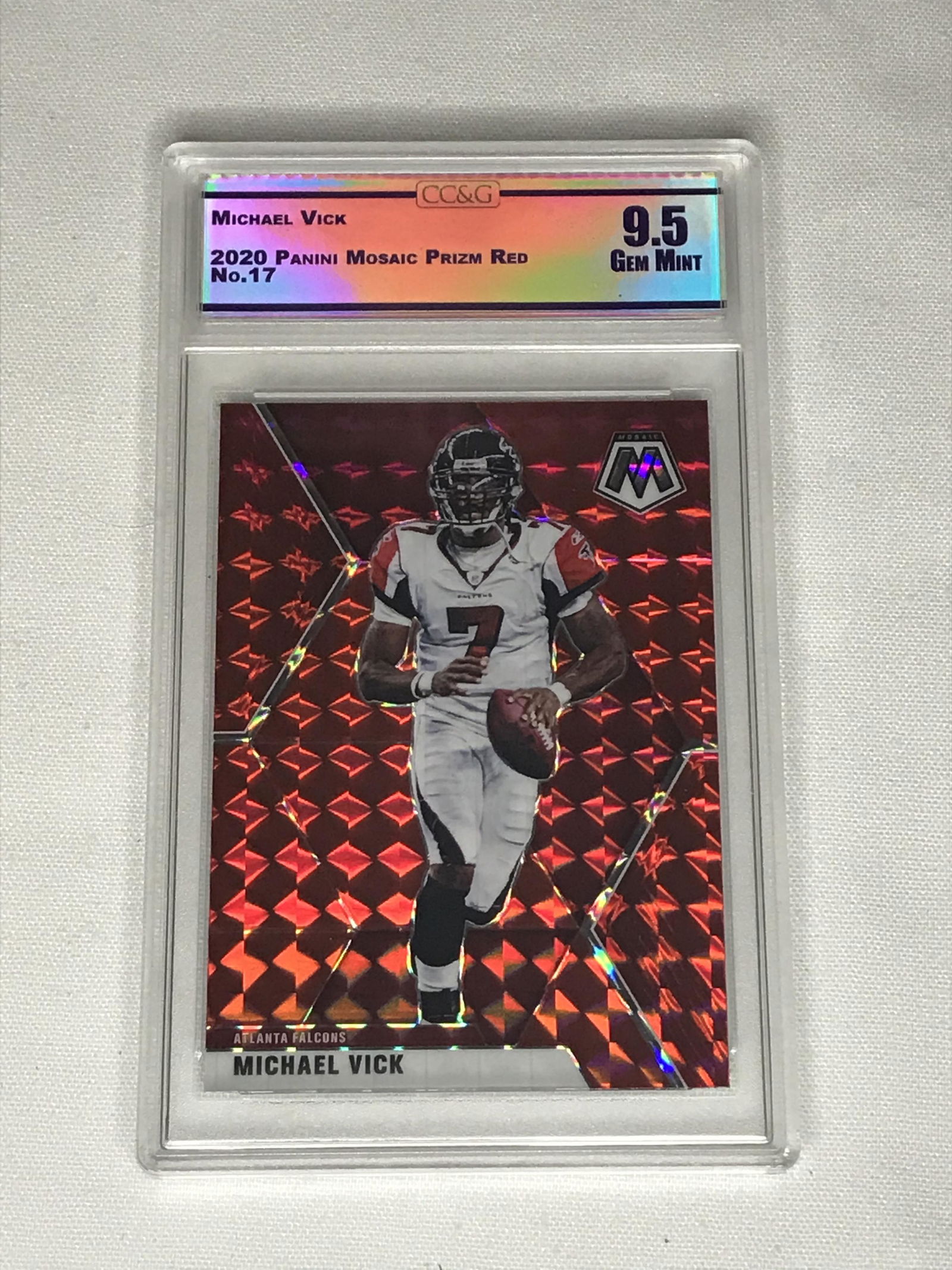 Michael Vick Panini Mosaic Red CC&G 9.5 (1 of 1)
