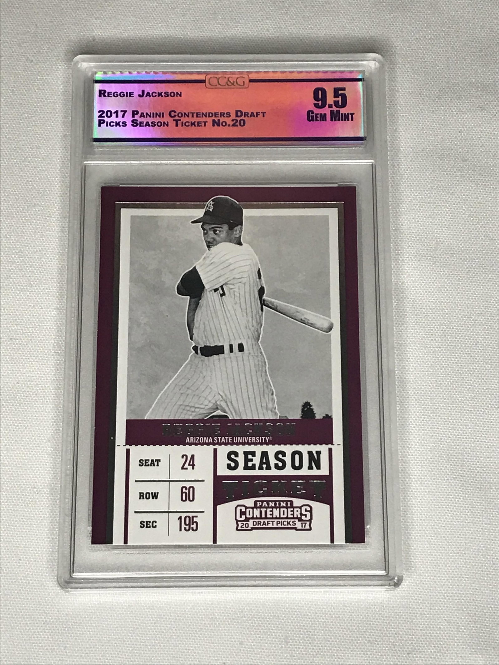 Reggie Jackson Panini Contenders CC&G 9.5: Reggie Jackson Panini Contenders CC&G 9.5