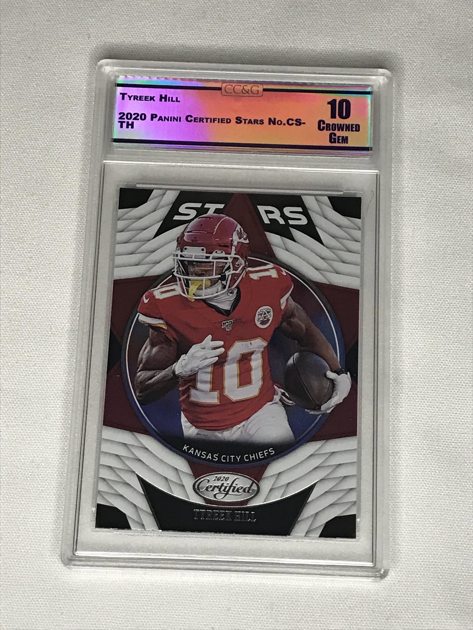 Tyreek Hill Panini Certified Stars CC&G 10: Tyreek Hill Panini Certified Stars CC&G 10