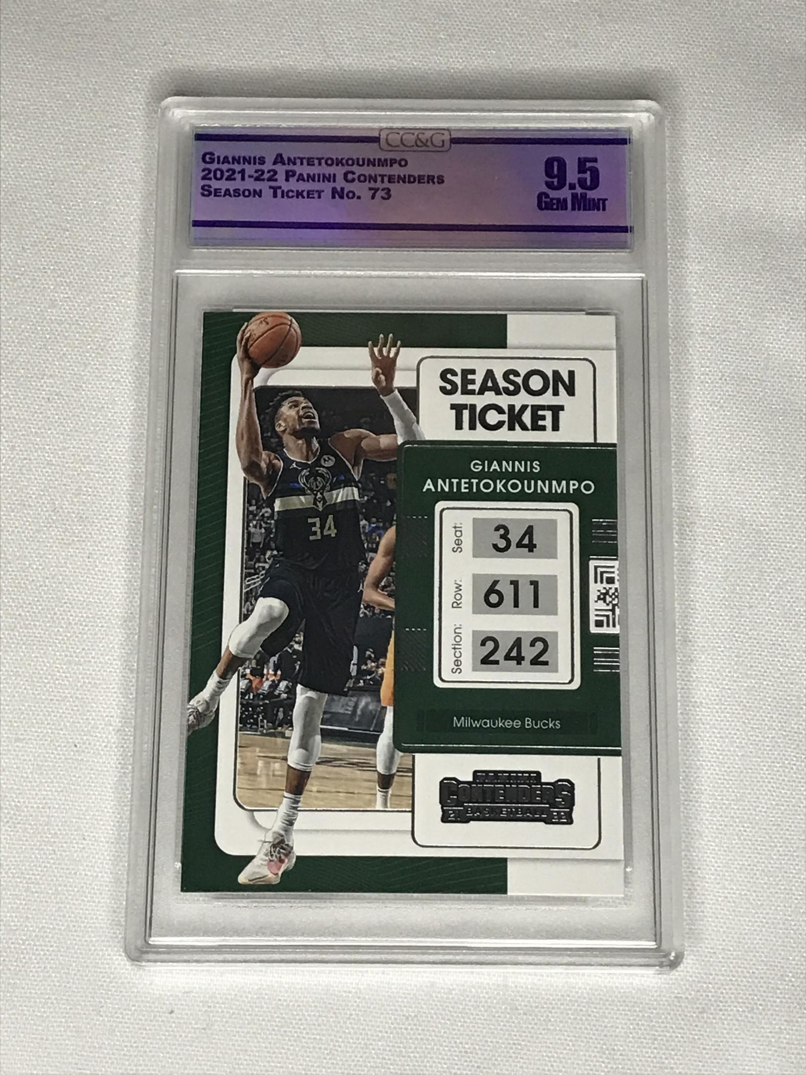 Giannis Antetokounmpo Panini Contenders CC&G 9.5 (1 of 1)