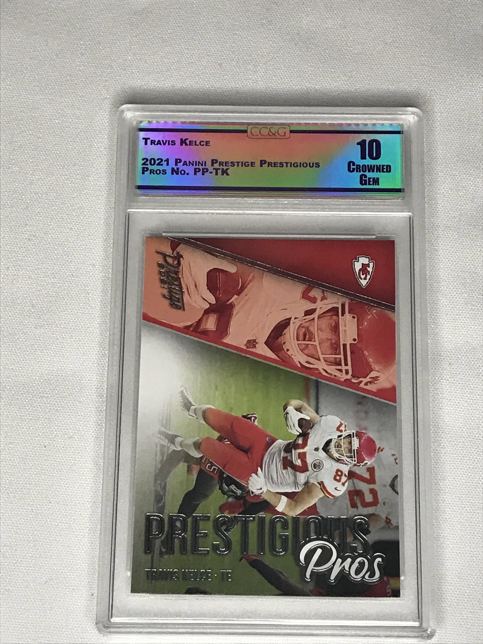 Travis Kelce Panini Prestige CC&G 10: Travis Kelce Panini Prestige CC&G 10