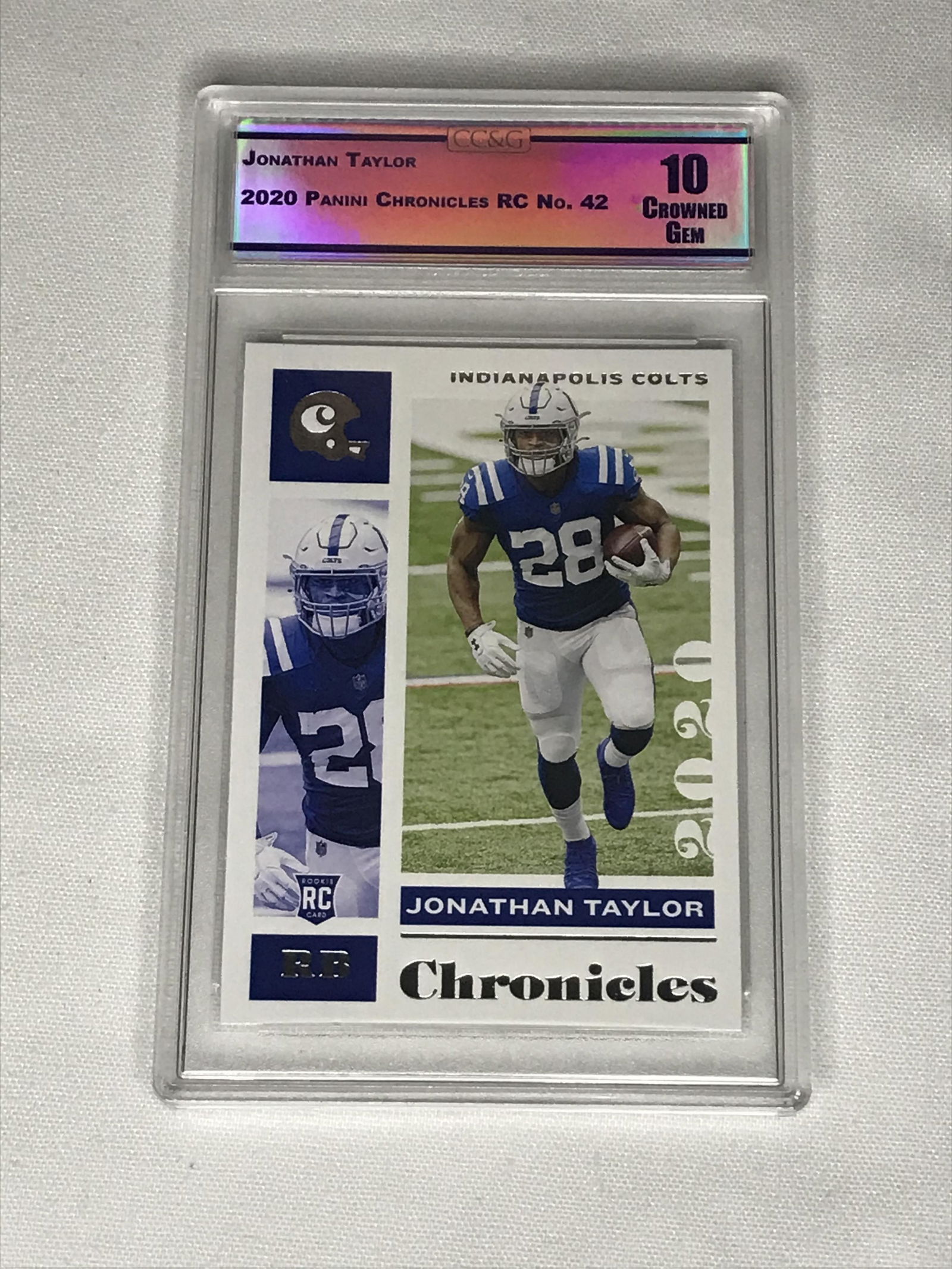 Jonathan Taylor Panini Chronicles Rookie CC&G 10 (1 of 1)